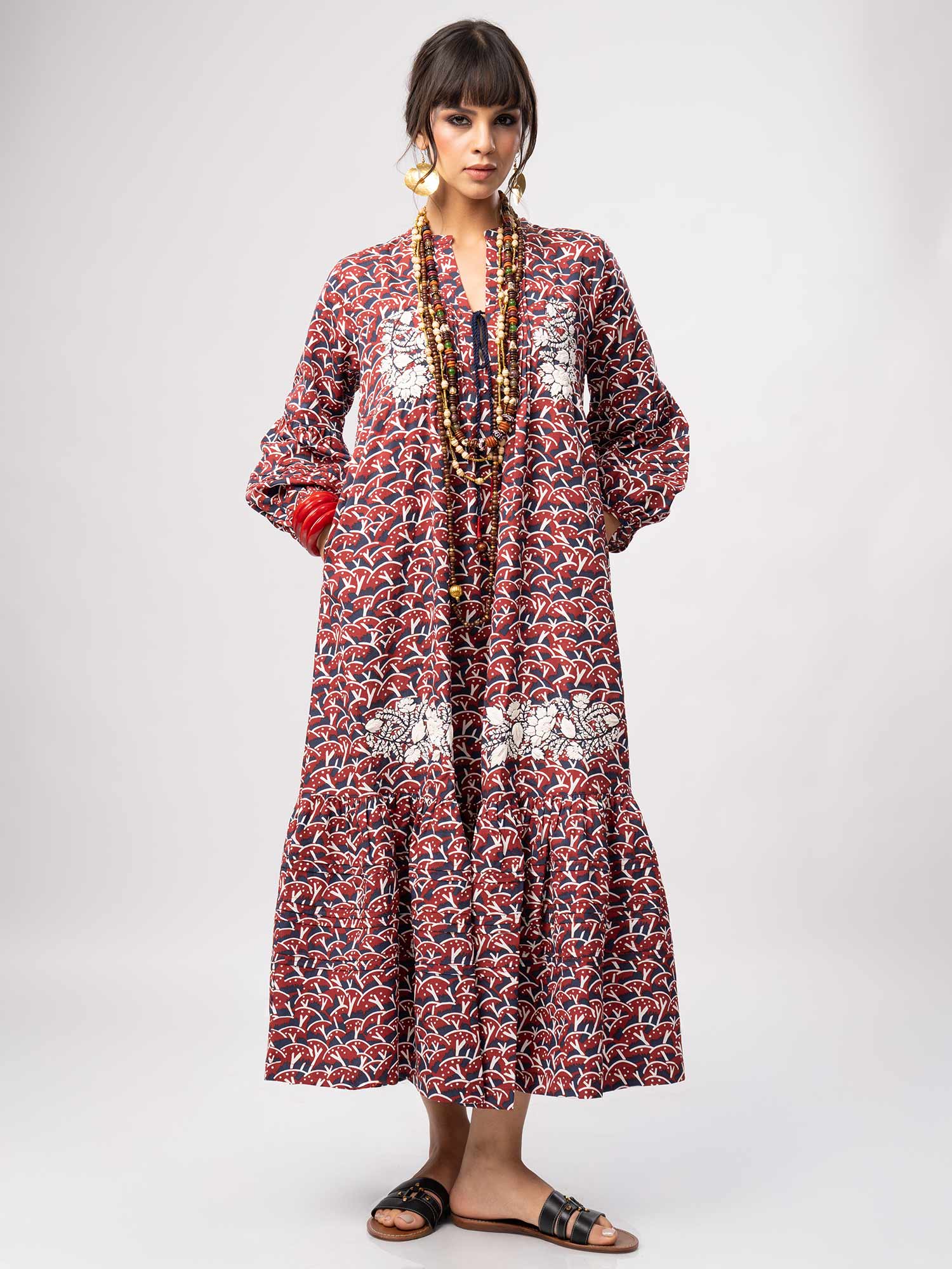 Mehraab Cotton Print Dress
