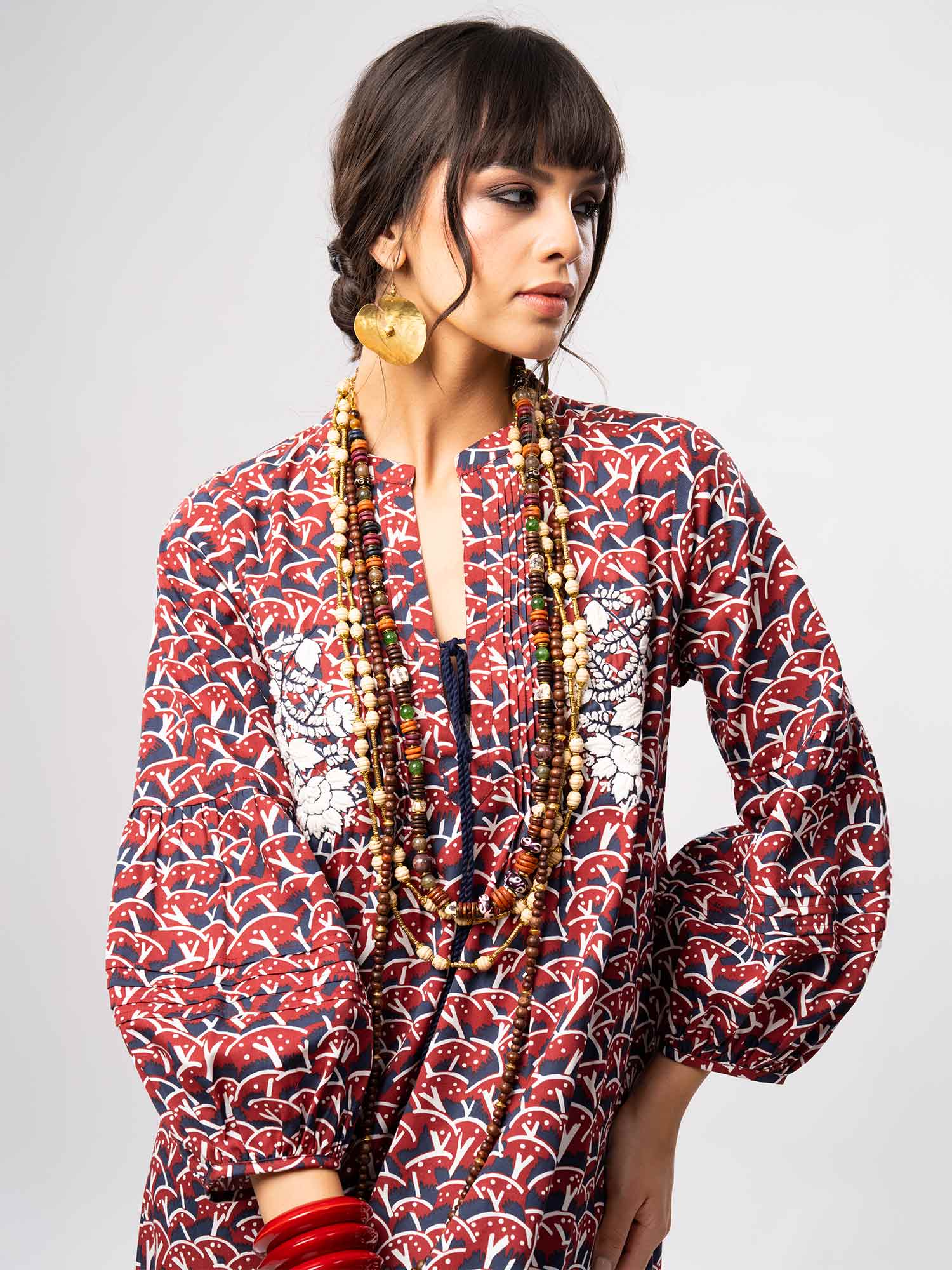 Mehraab Cotton Print Dress