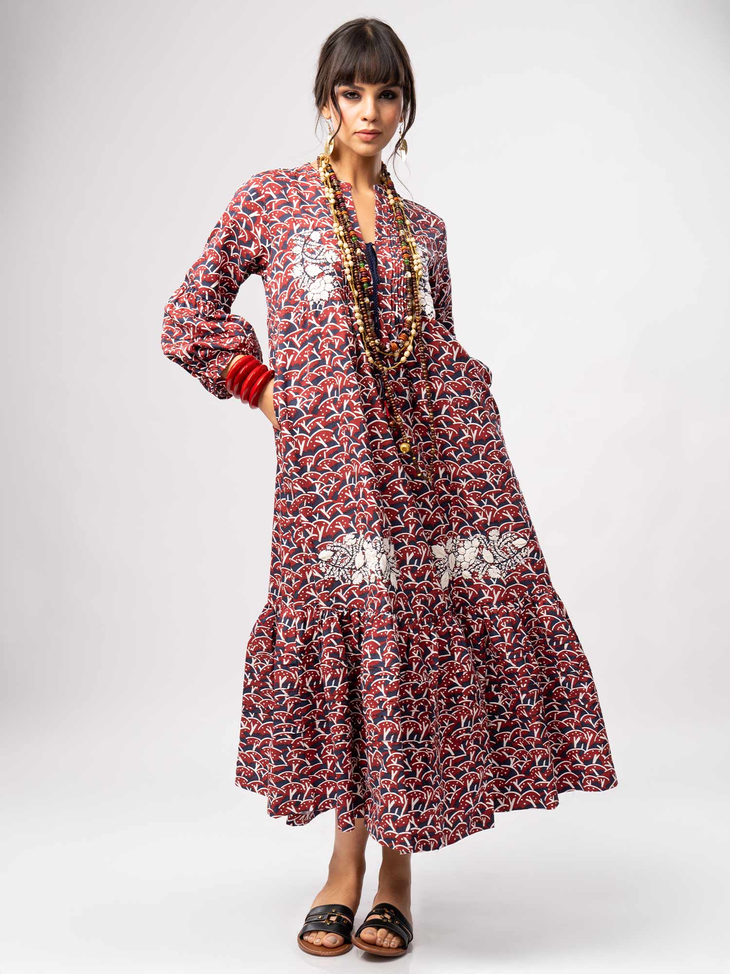 Mehraab Cotton Print Dress