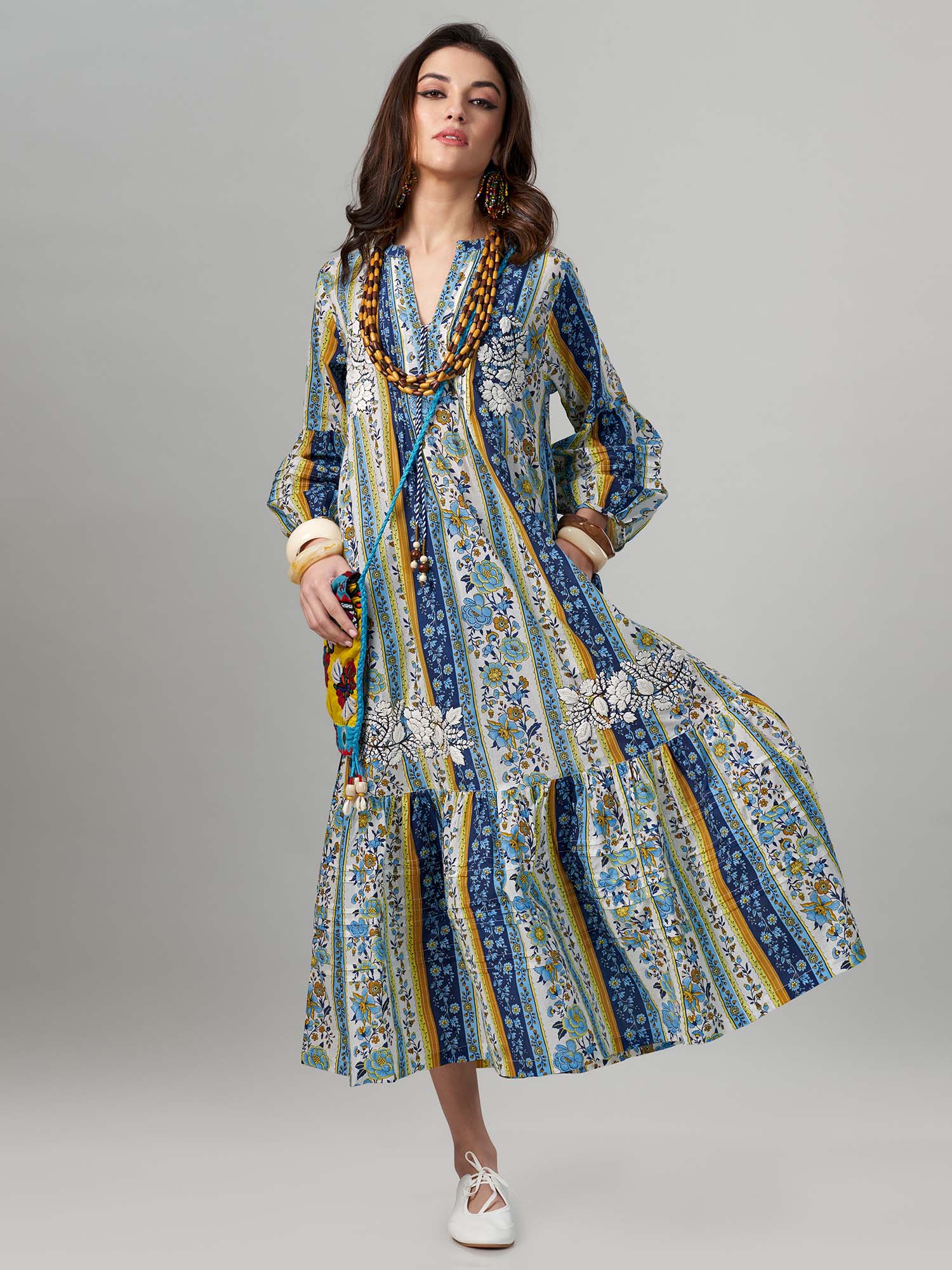 Mehraab Cotton Maxi Dress