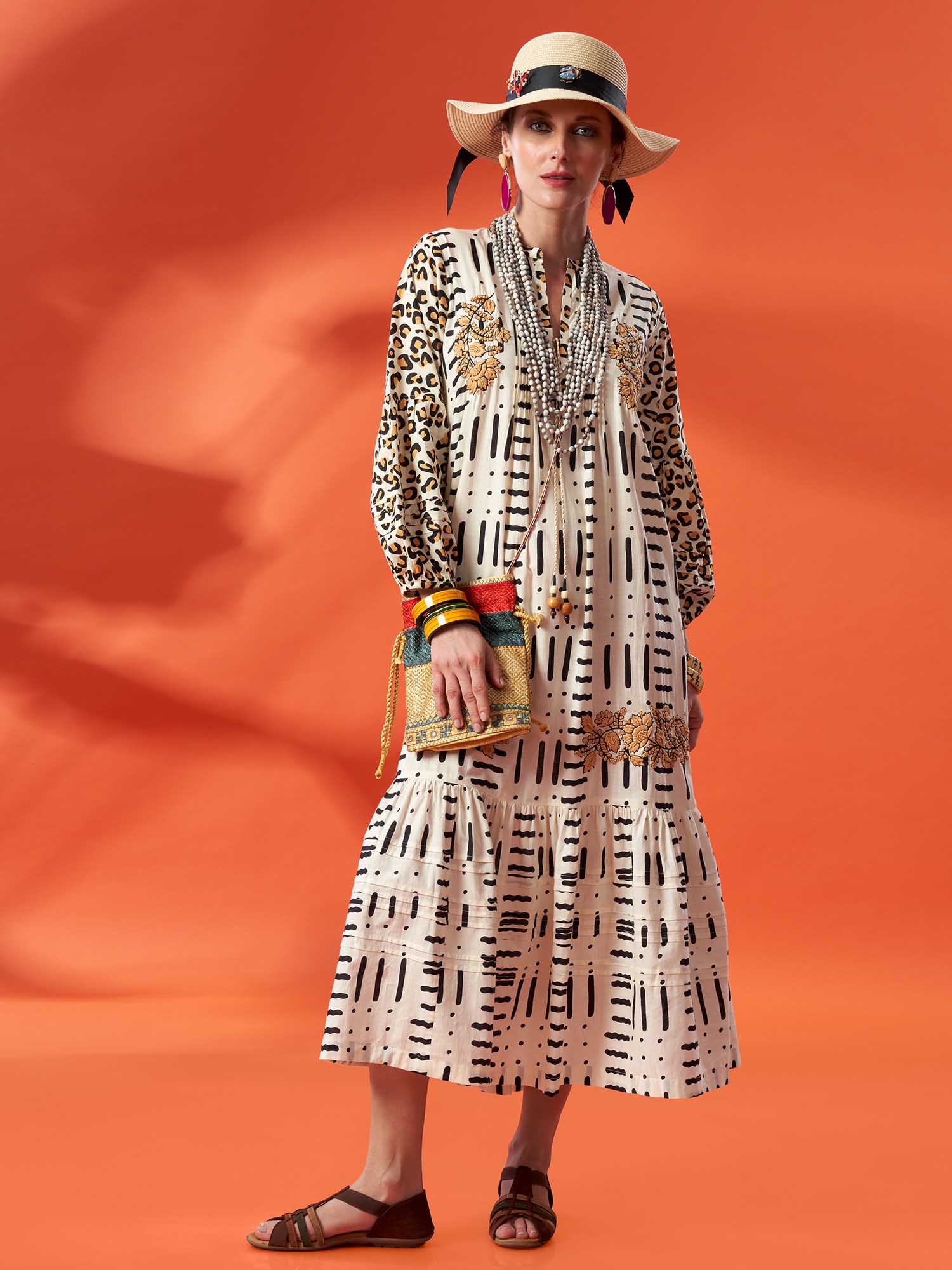 Mehraab Cotton Print Dress