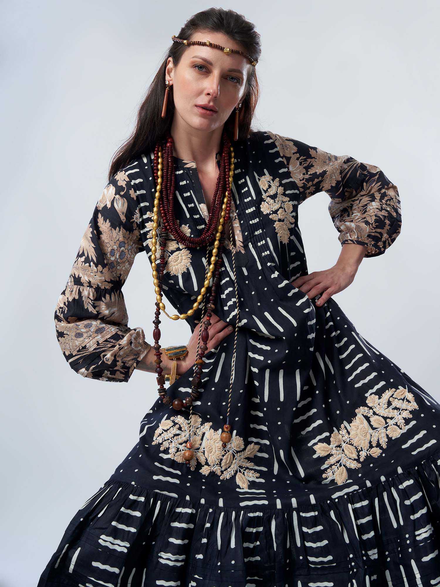 Mehraab Cotton Print Dress