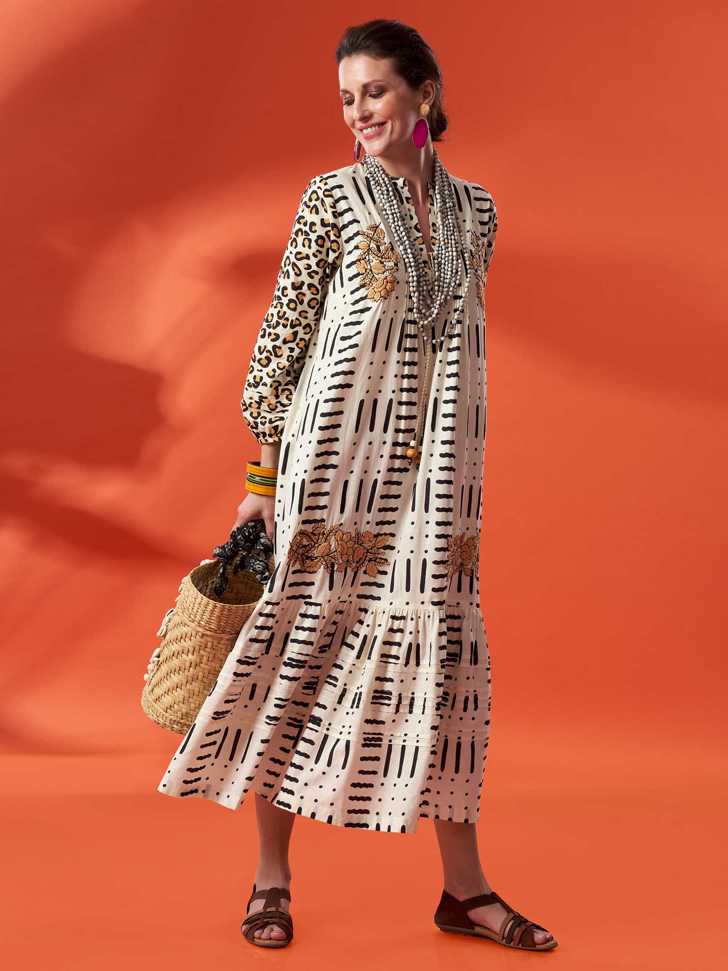 Mehraab Cotton Print Dress