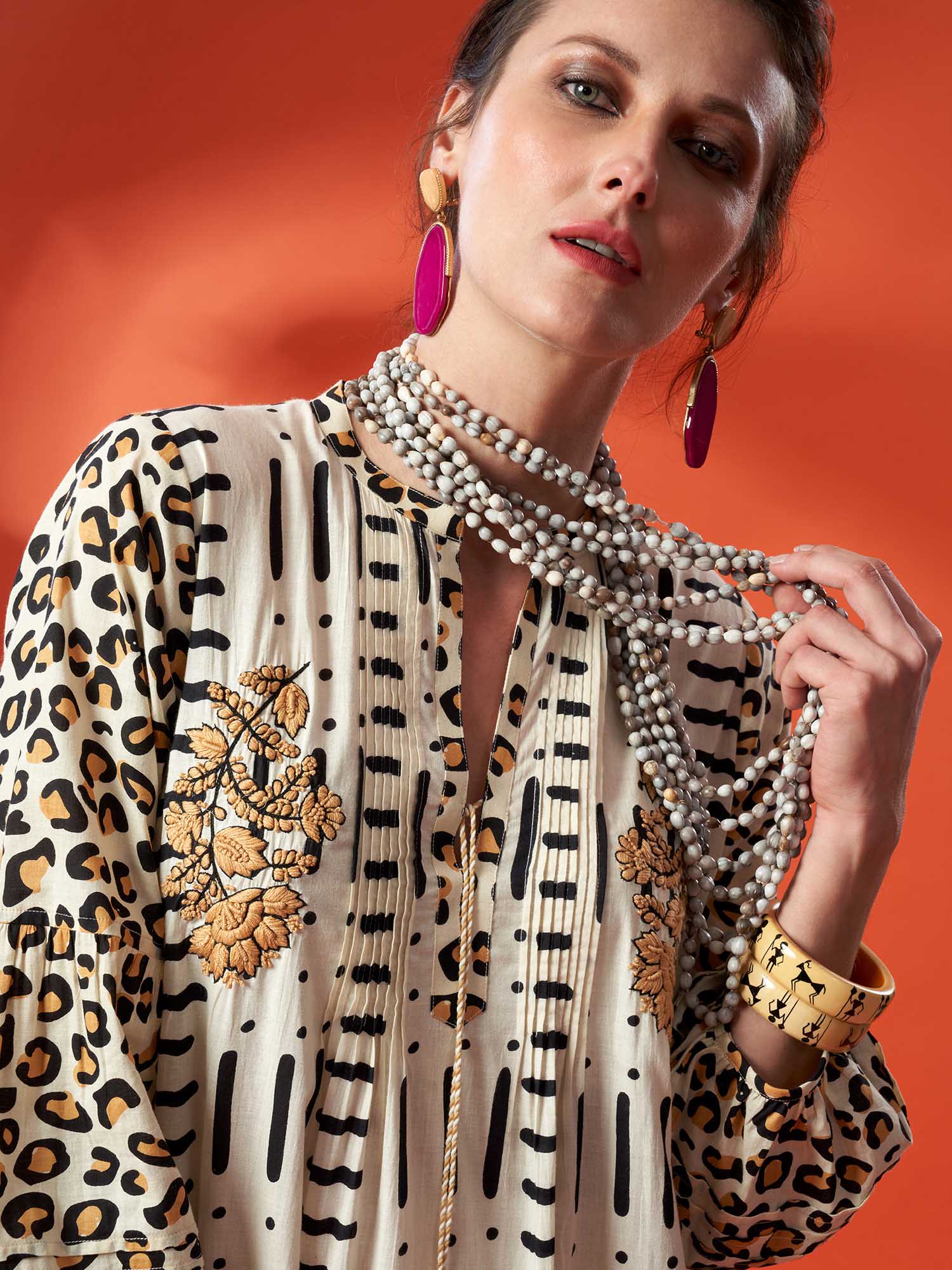 Mehraab Cotton Print Dress