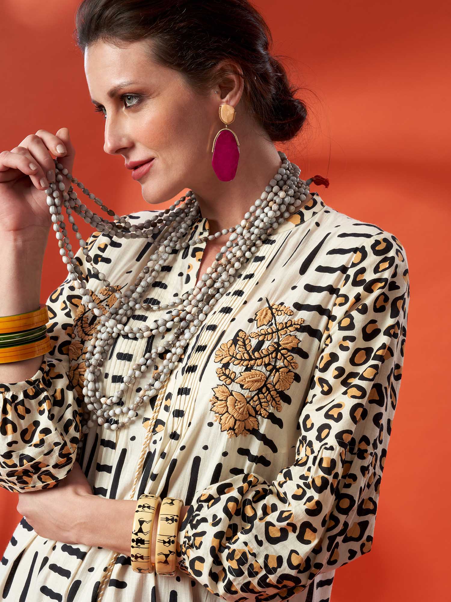 Mehraab Cotton Print Dress