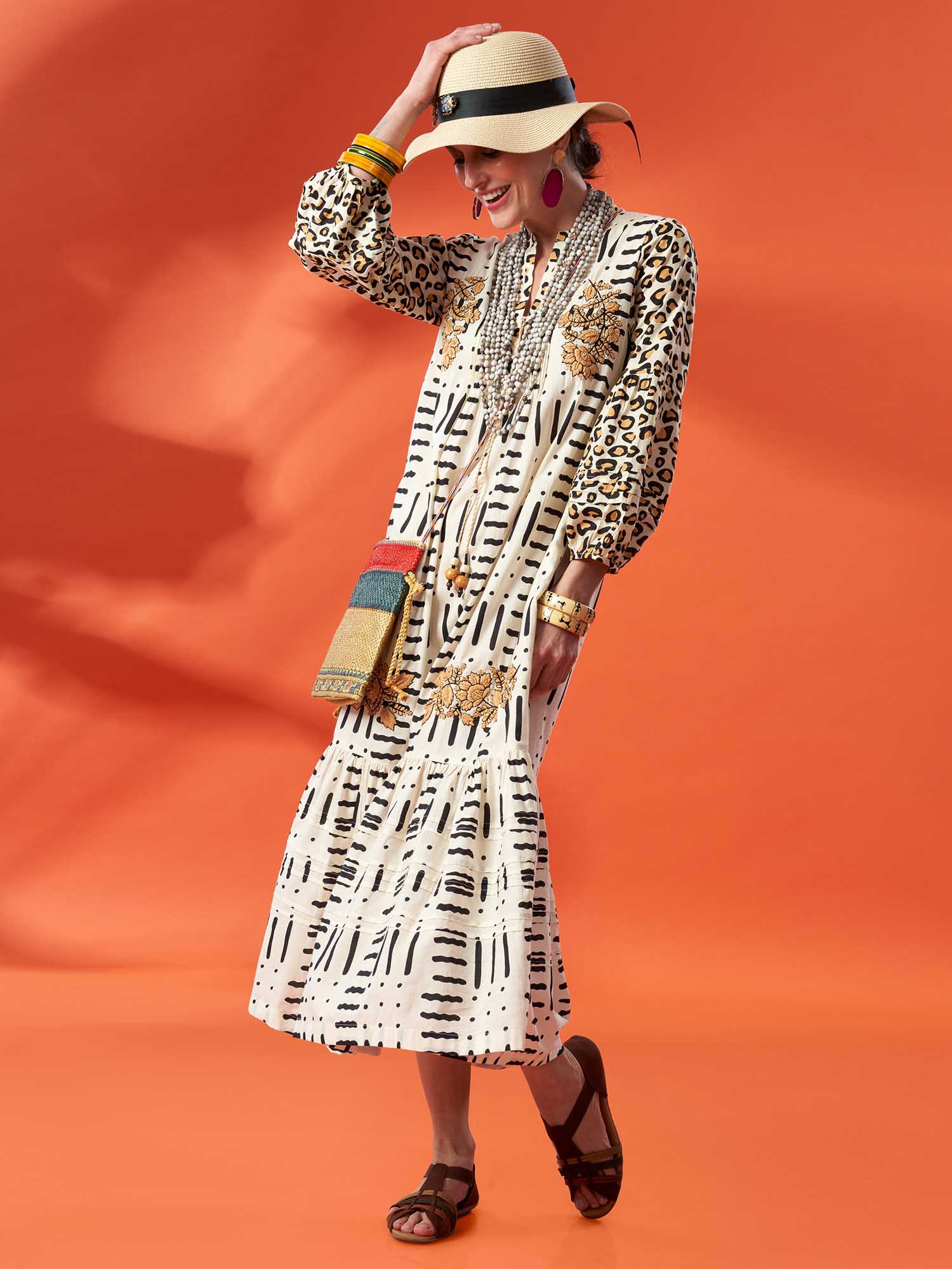 Mehraab Cotton Print Dress