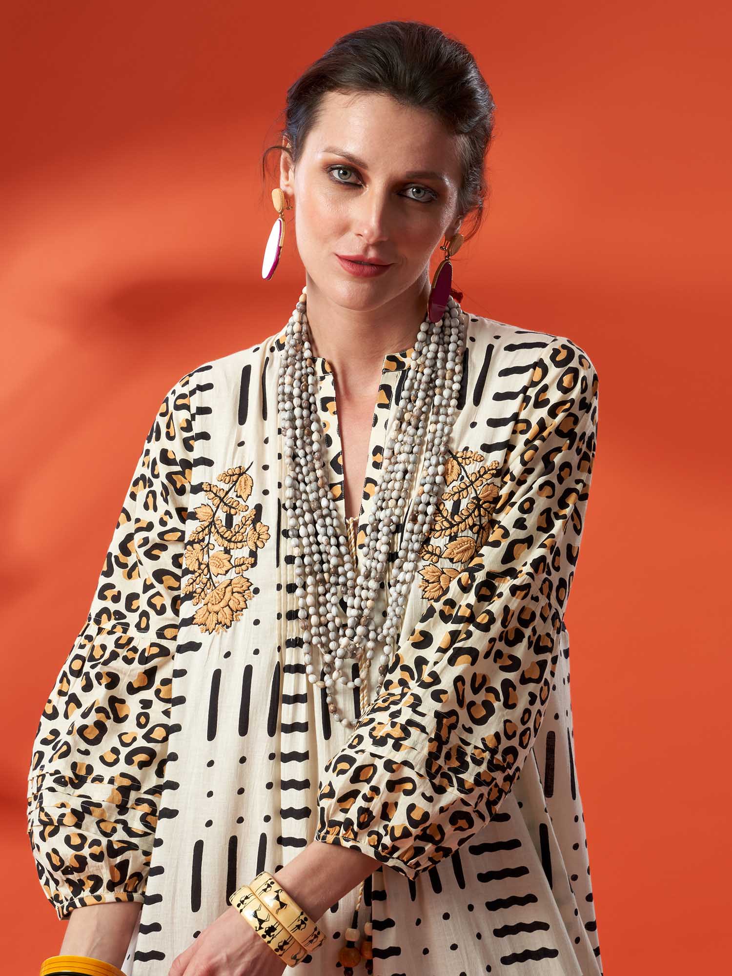 Mehraab Cotton Print Dress