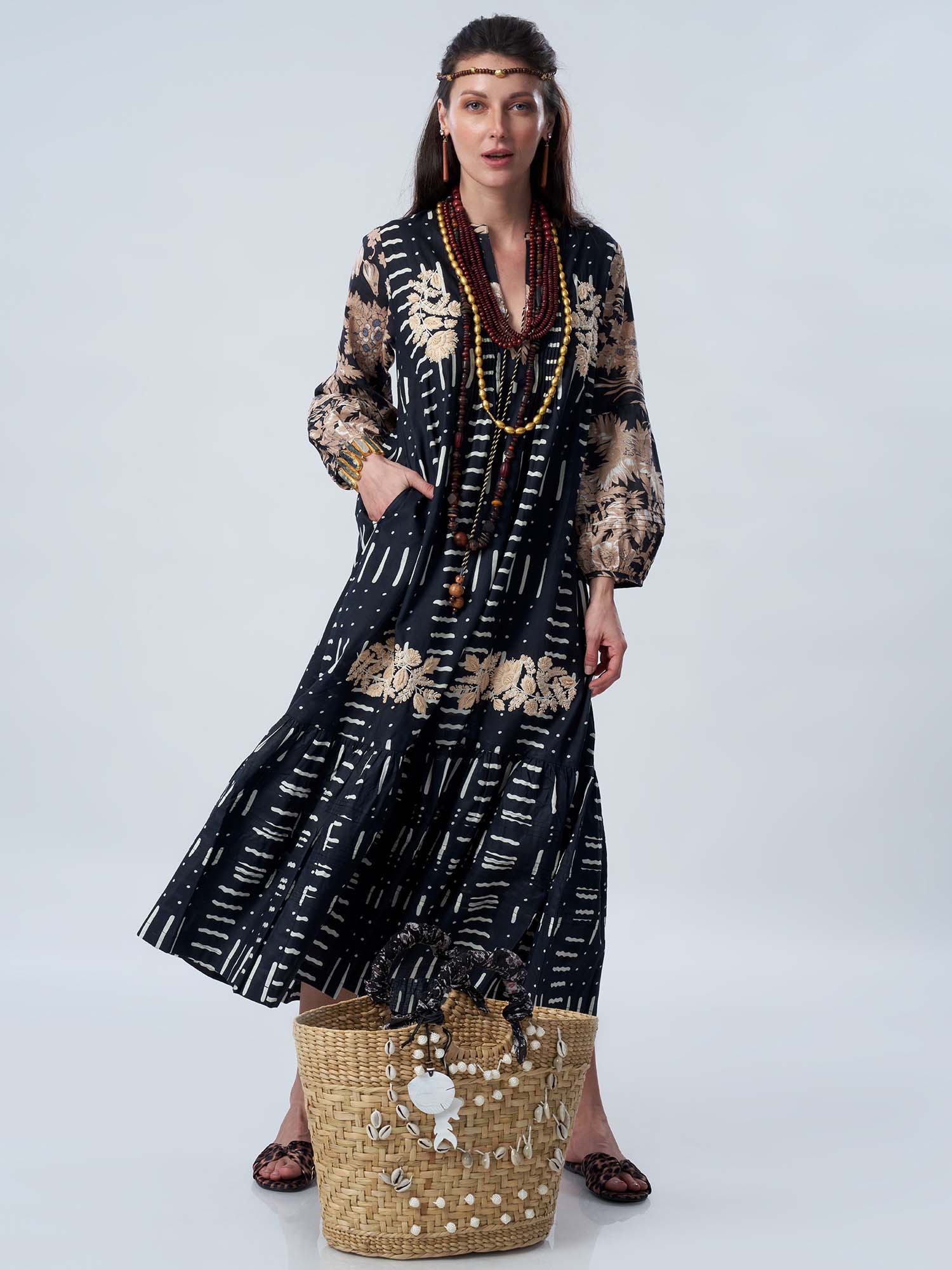 Mehraab Cotton Print Dress