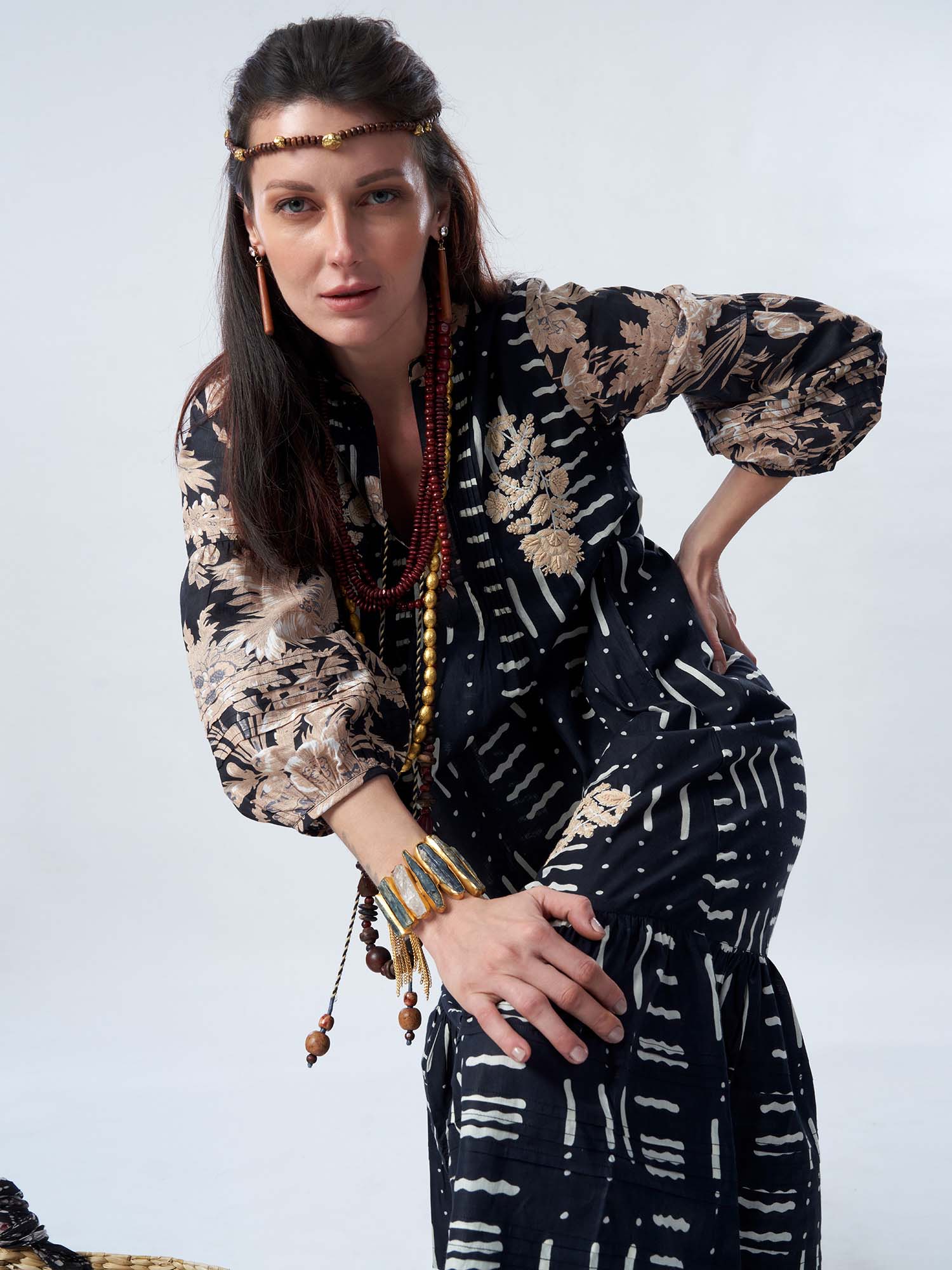 Mehraab Cotton Print Dress