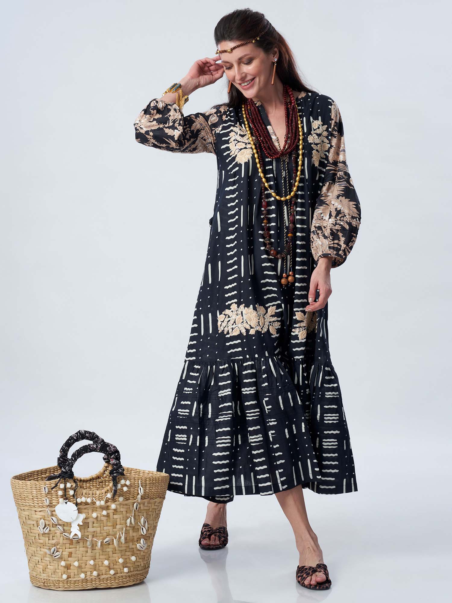 Mehraab Cotton Print Dress