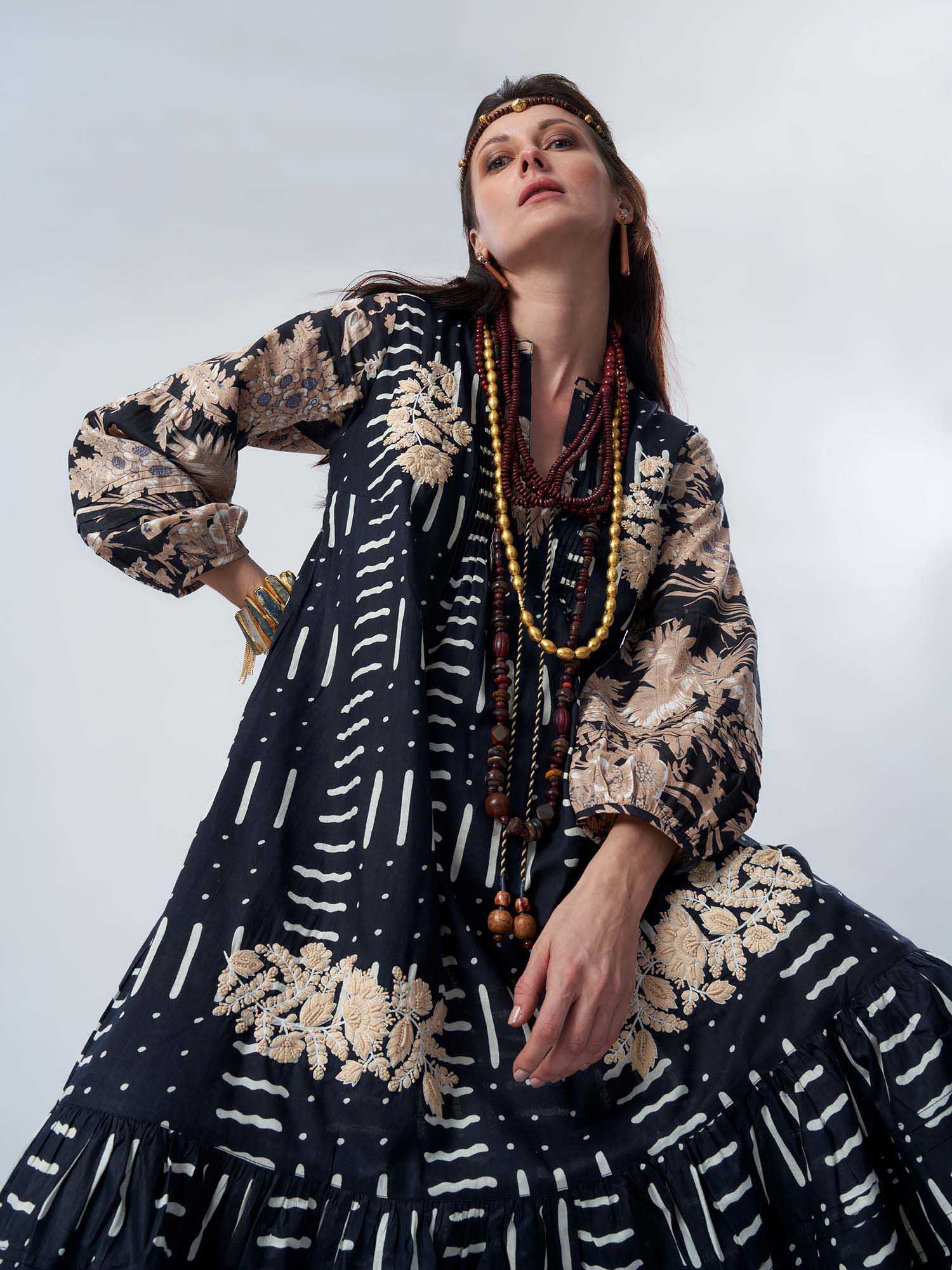 Mehraab Cotton Print Dress