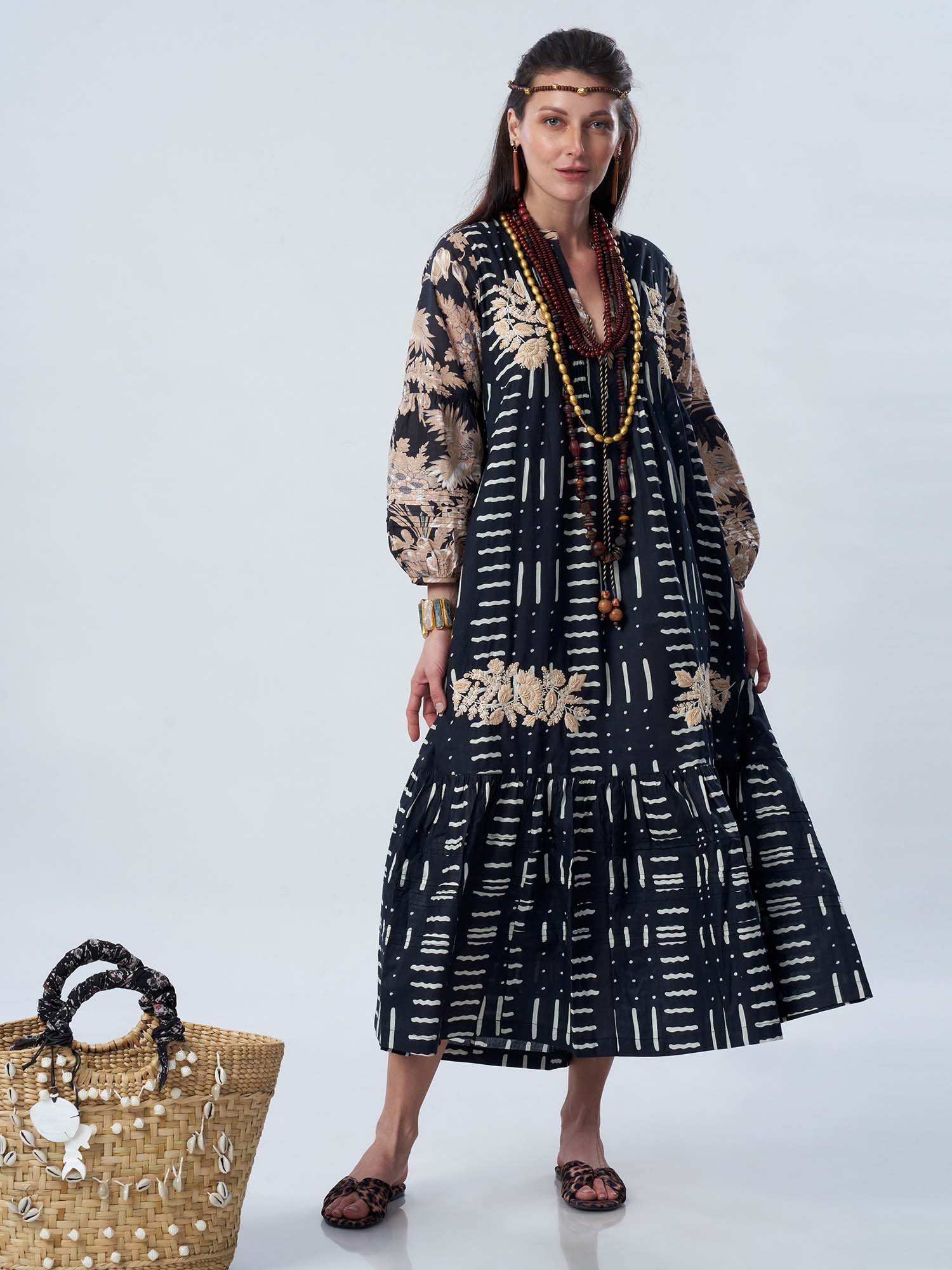 Mehraab Cotton Print Dress