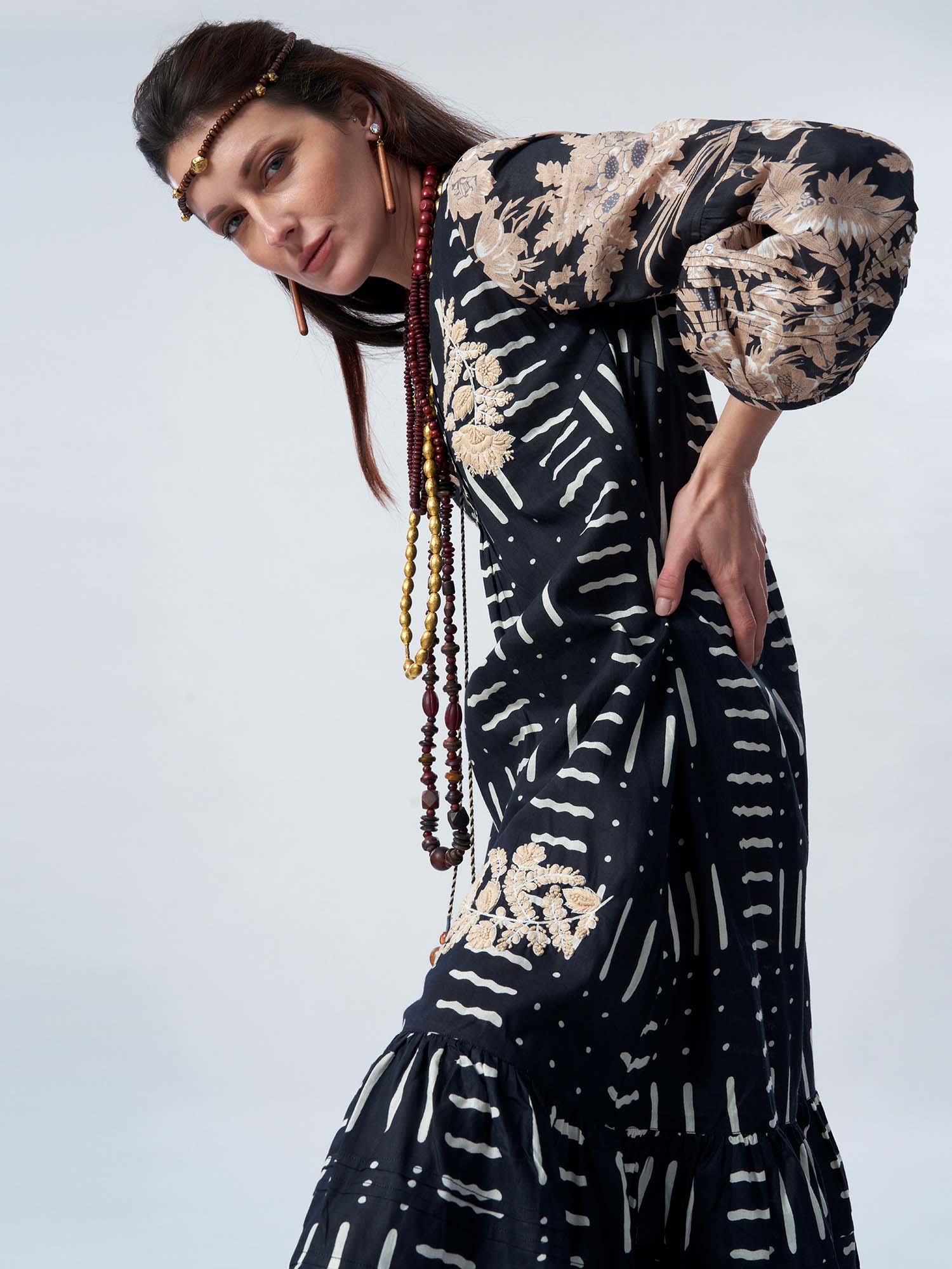 Mehraab Cotton Print Dress