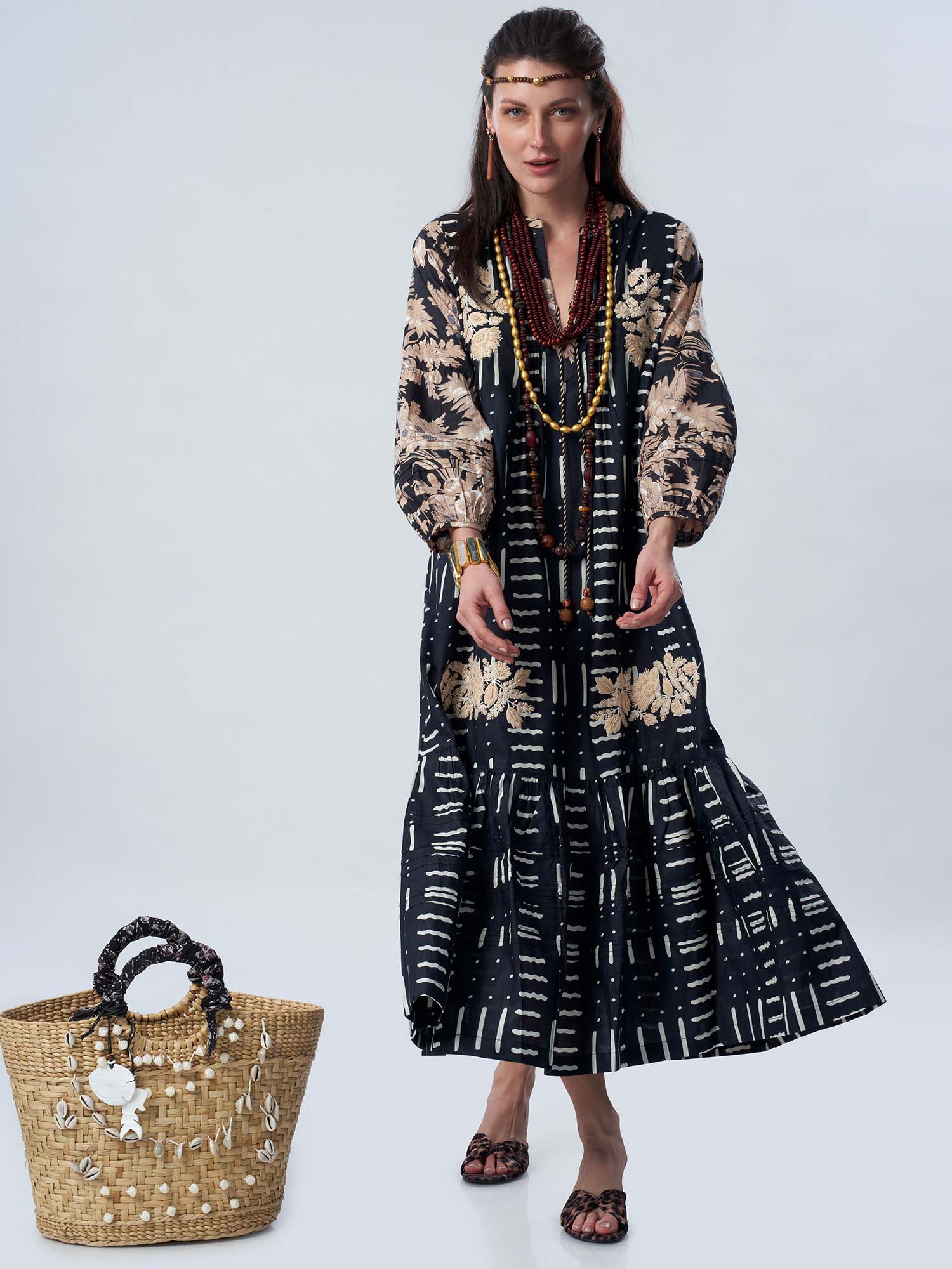 Mehraab Cotton Print Dress