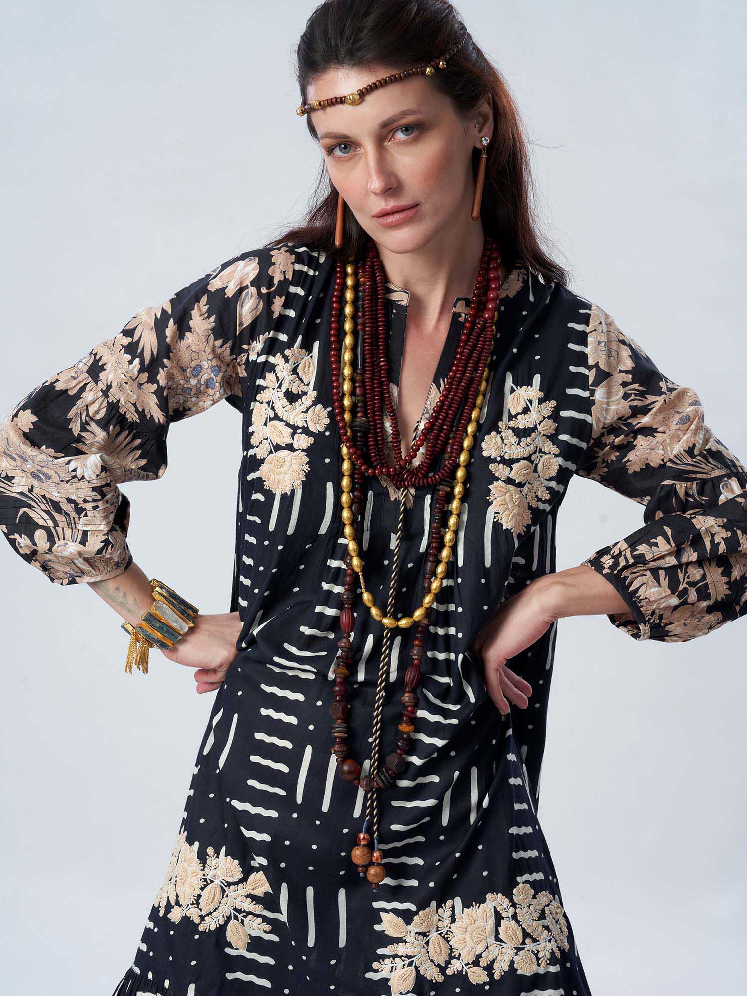 Mehraab Cotton Print Dress