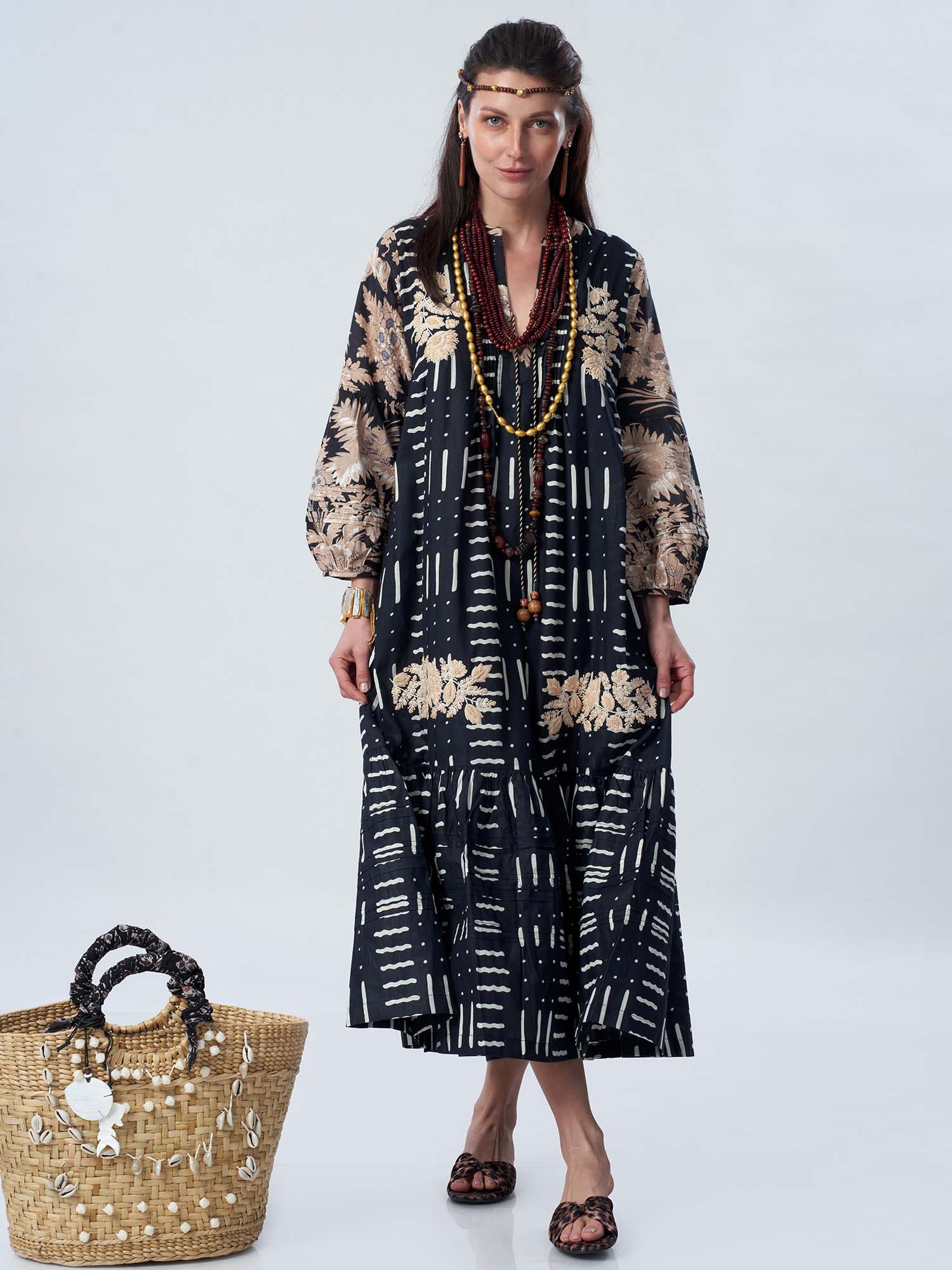 Mehraab Cotton Print Dress