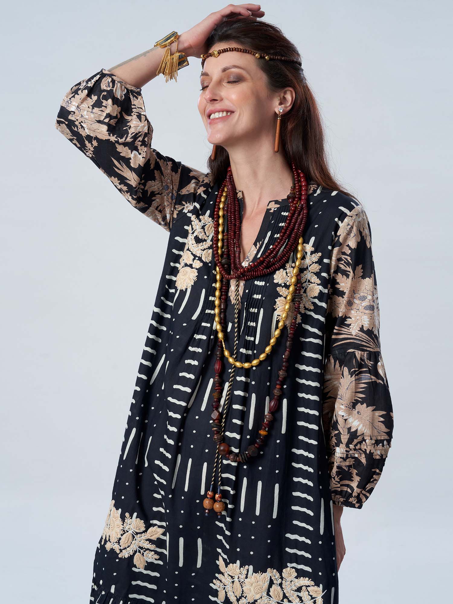 Mehraab Cotton Print Dress