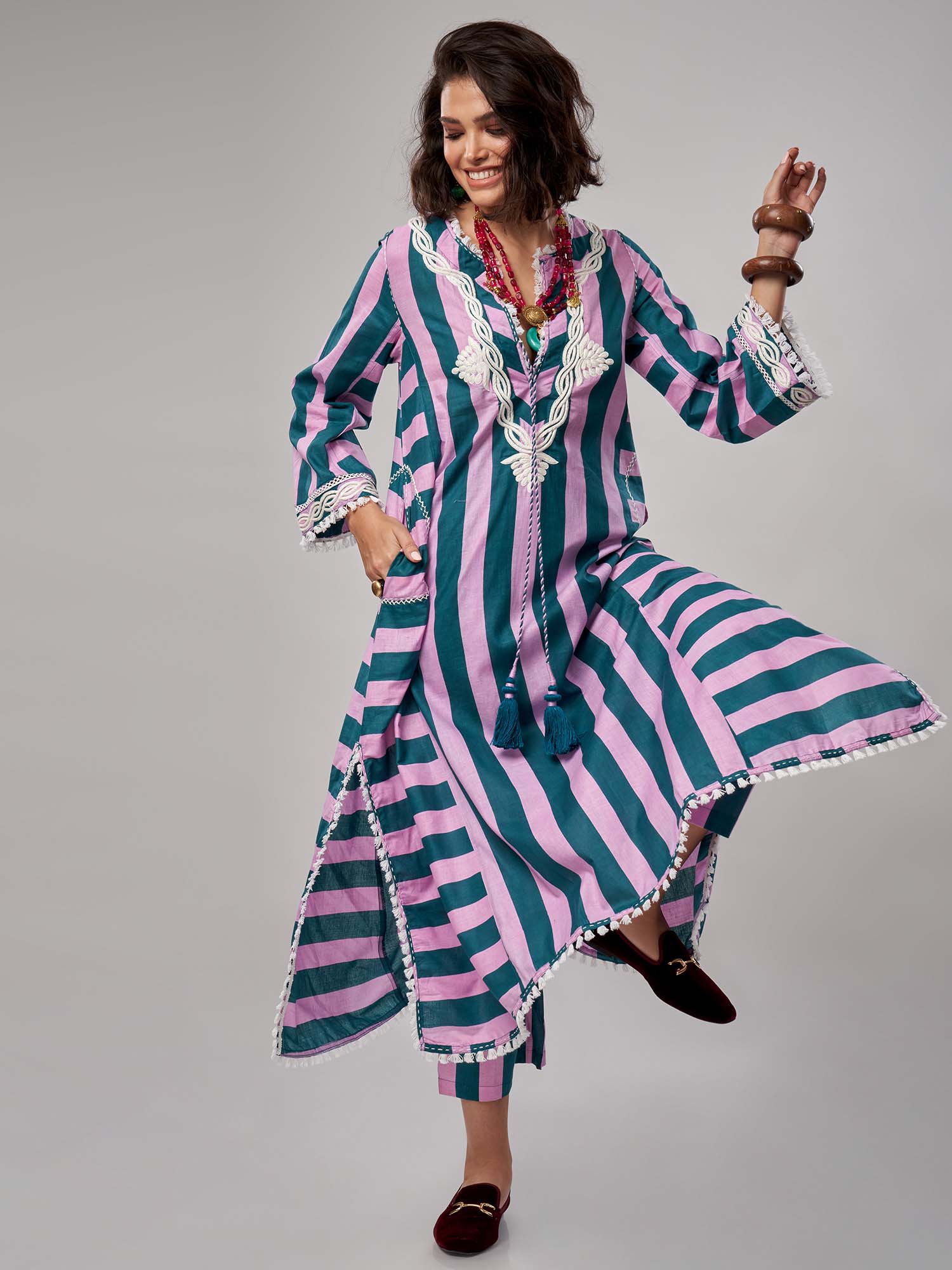 Nour-el-Nil Cotton Kaftan