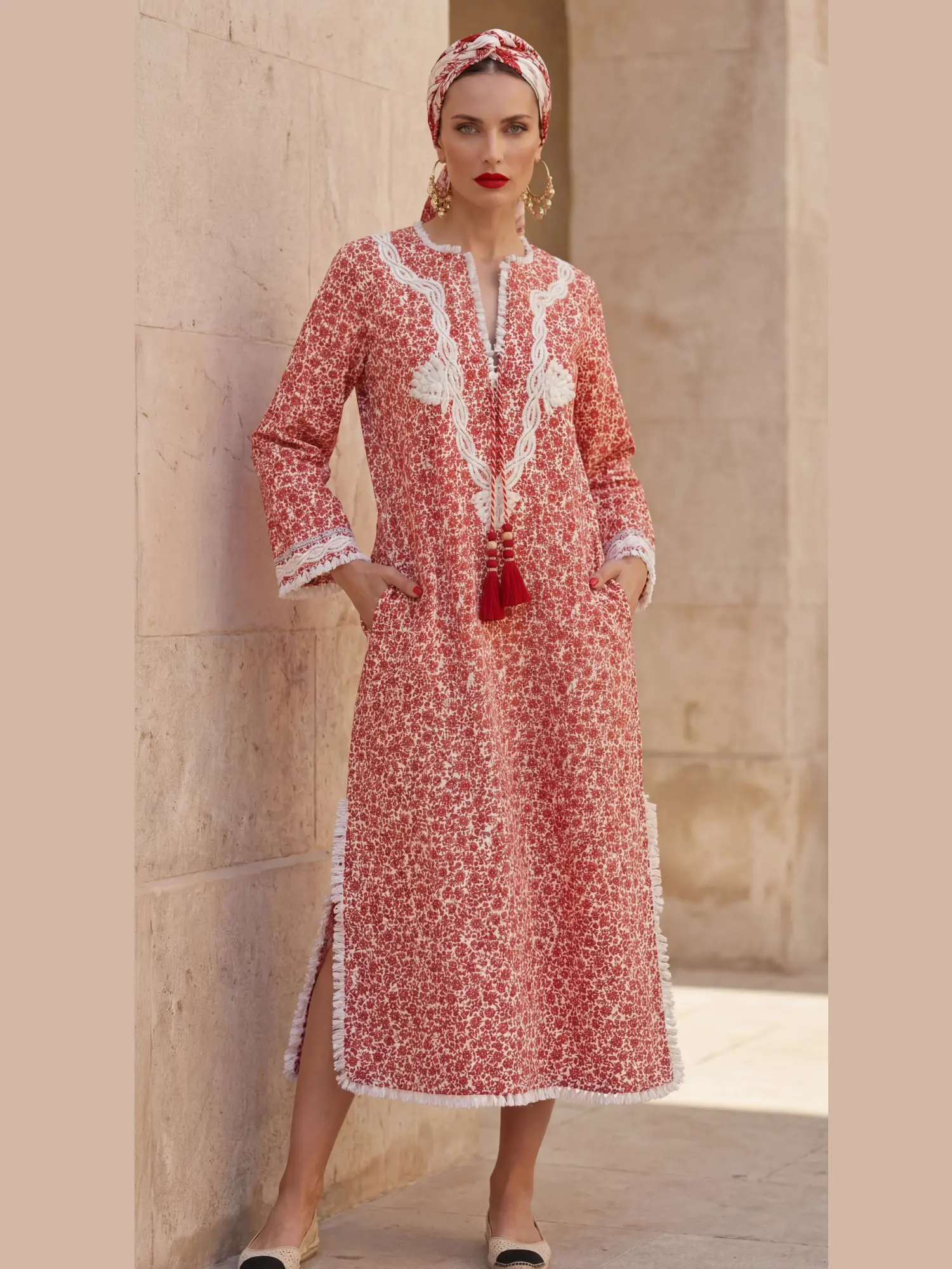 Nour-el-Nil Cotton Kaftan