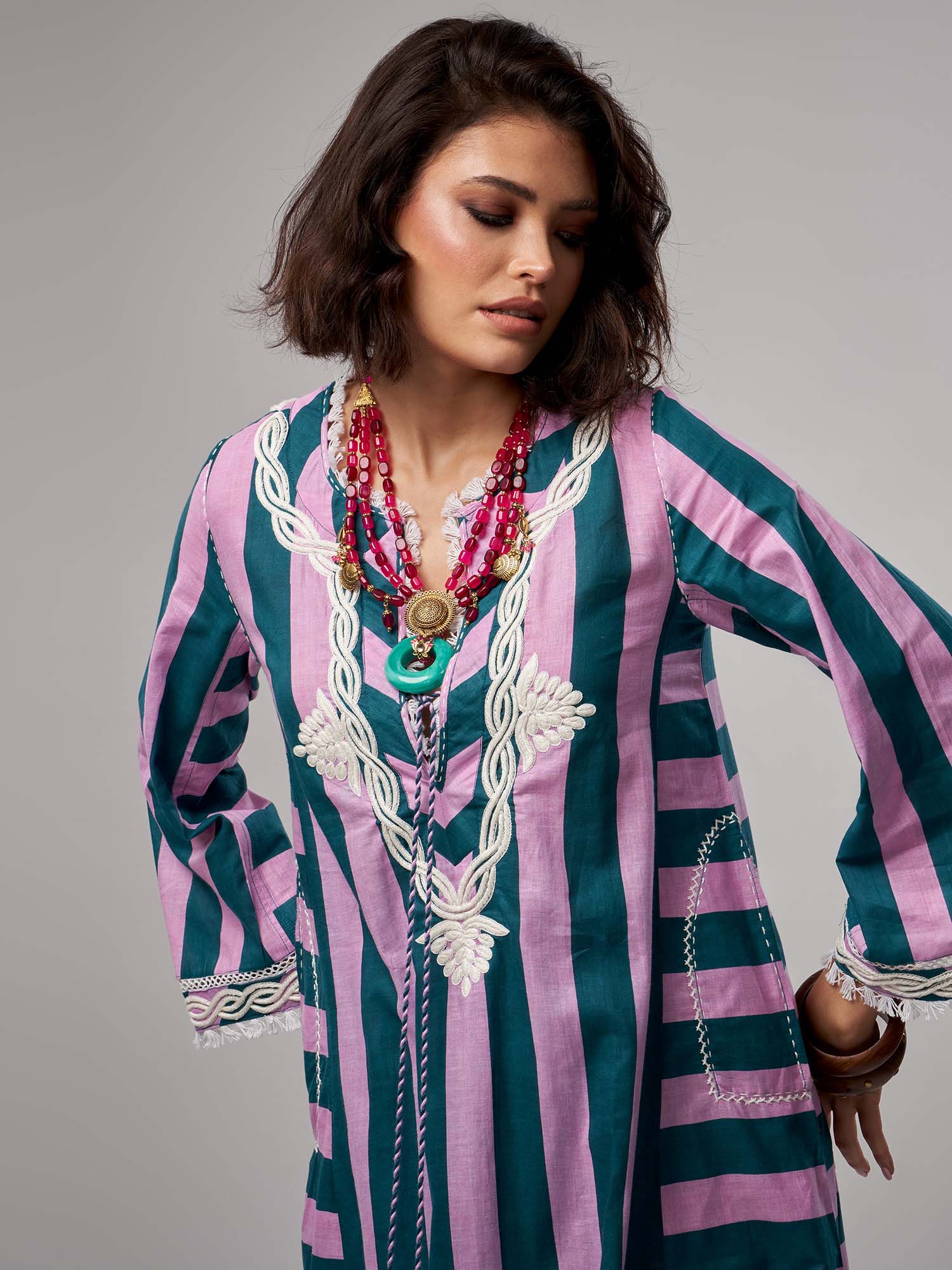 Nour-el-Nil Cotton Kaftan
