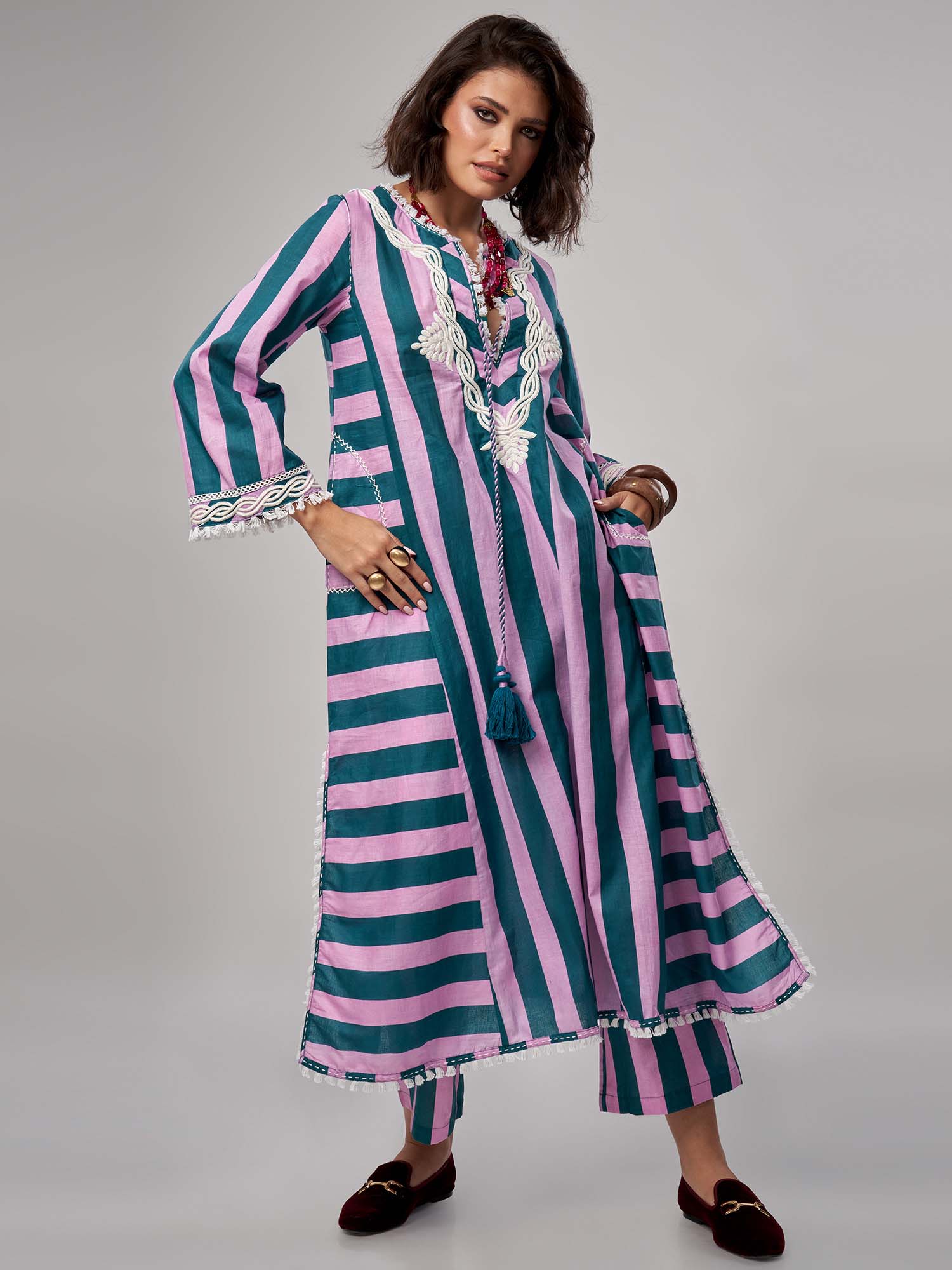 Nour-el-Nil Cotton Kaftan