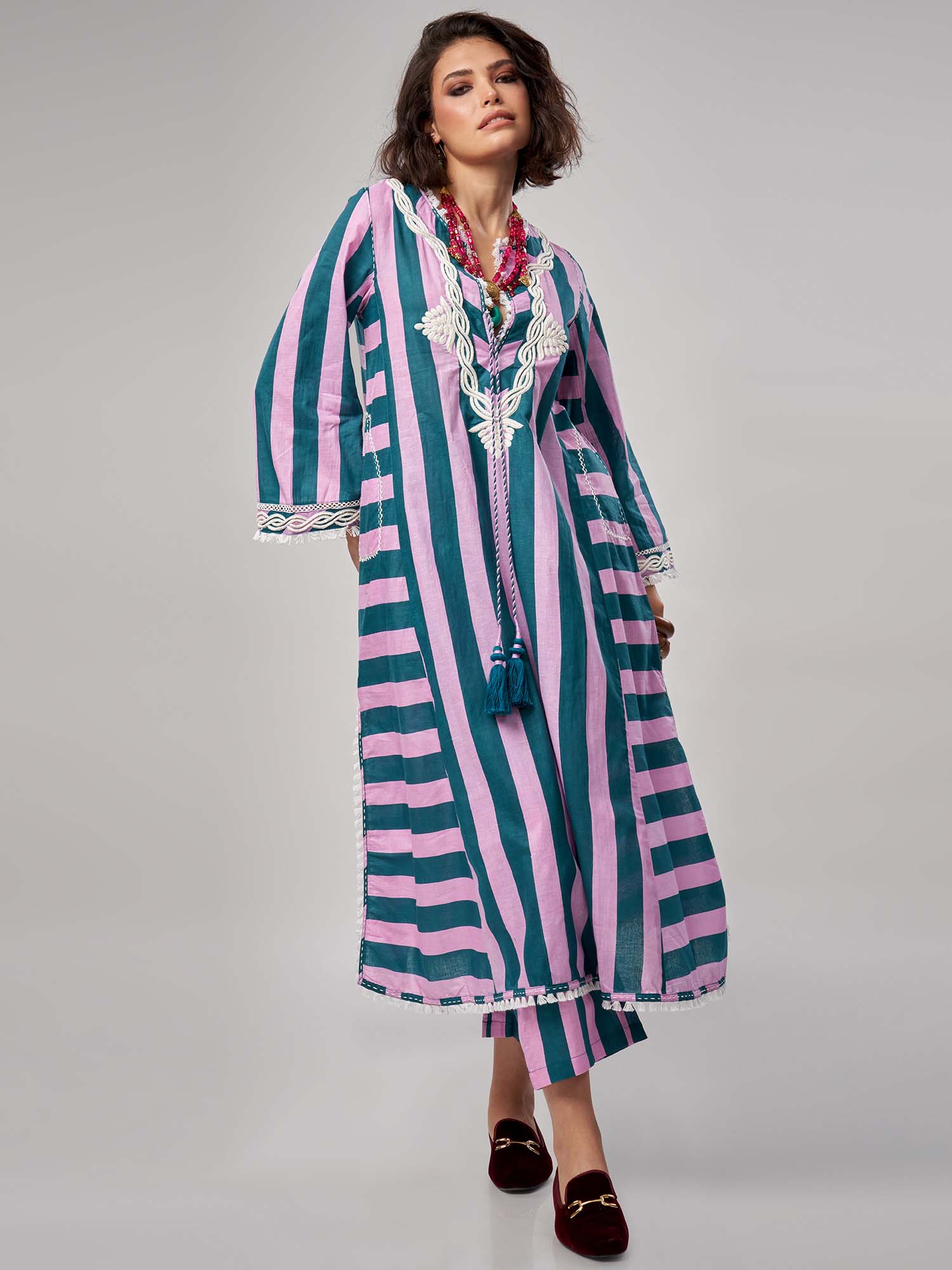 Nour-el-Nil Cotton Kaftan