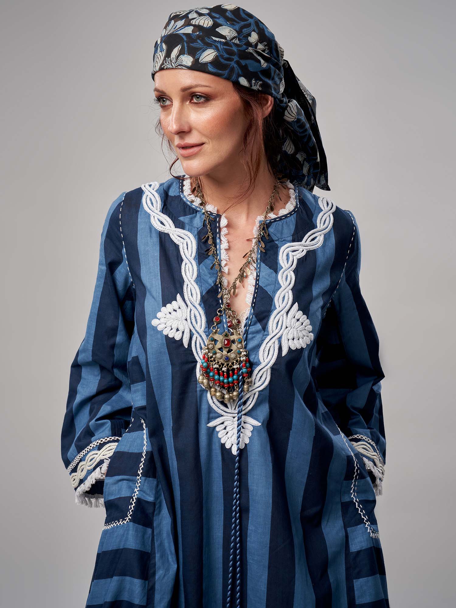 Nour-el-Nil Cotton Kaftan