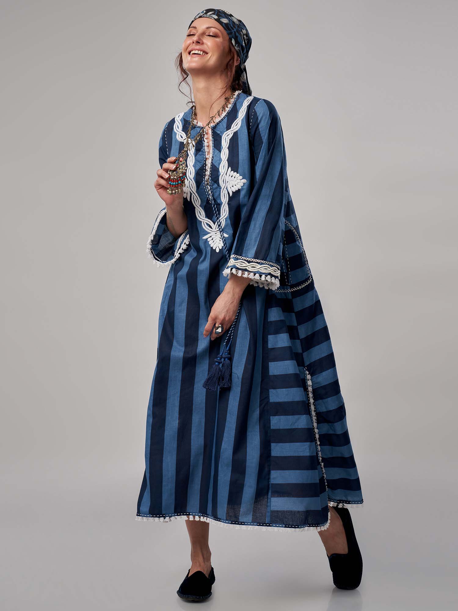 Nour-el-Nil Cotton Kaftan