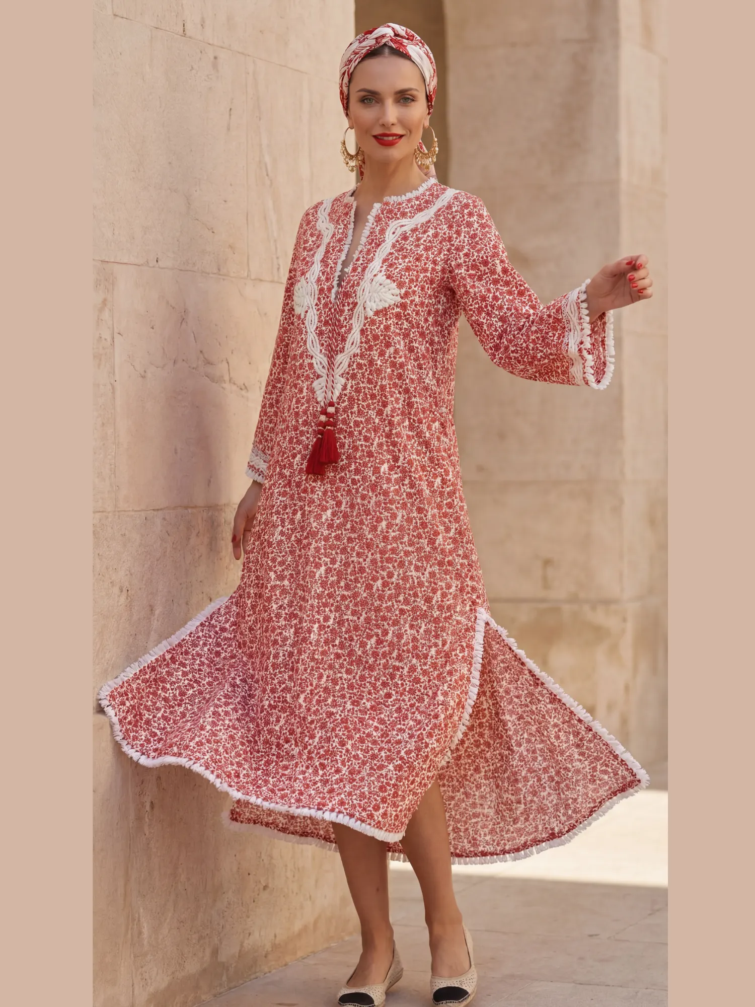 Nour-el-Nil Cotton Kaftan