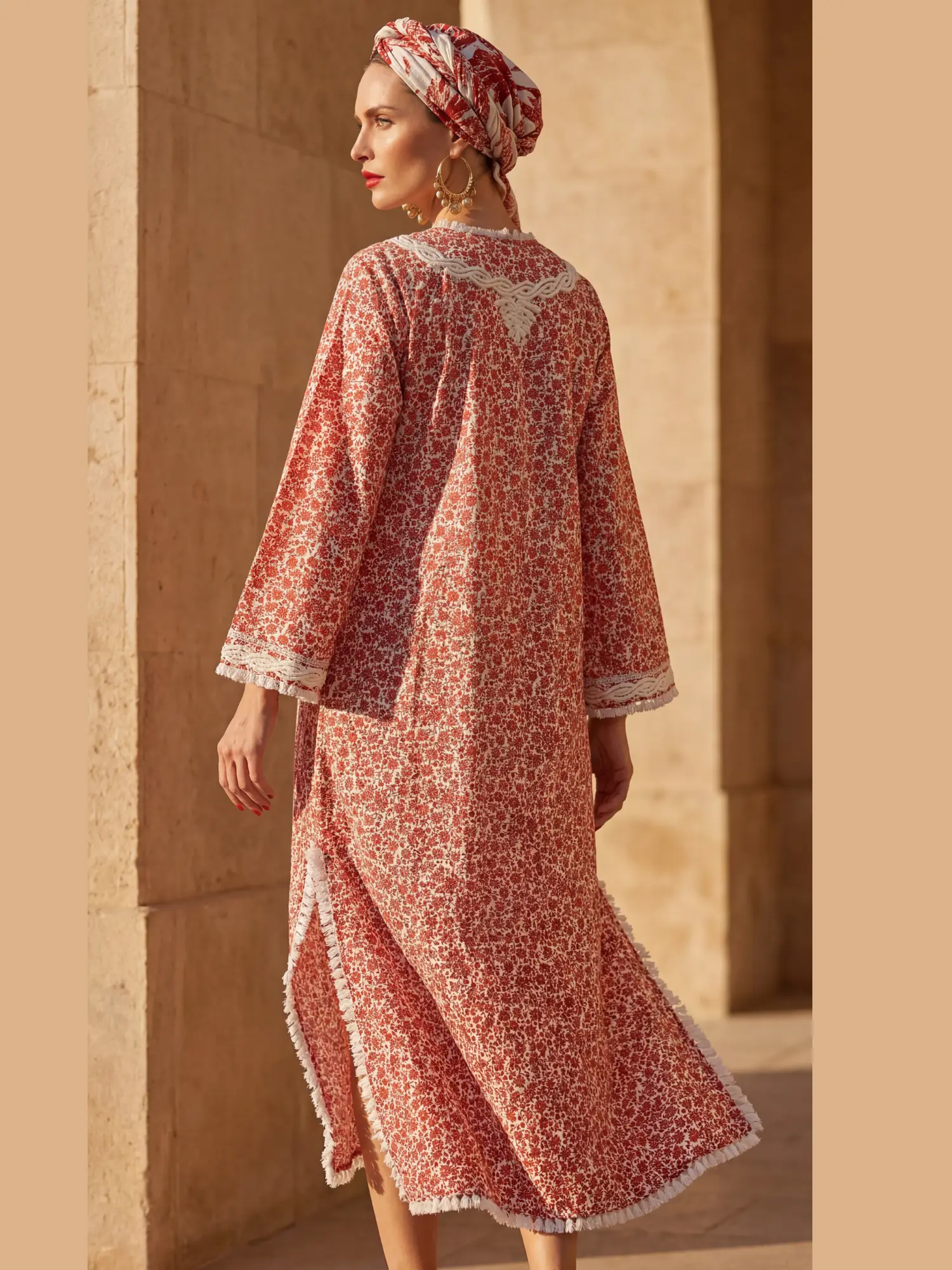 Nour-el-Nil Cotton Kaftan