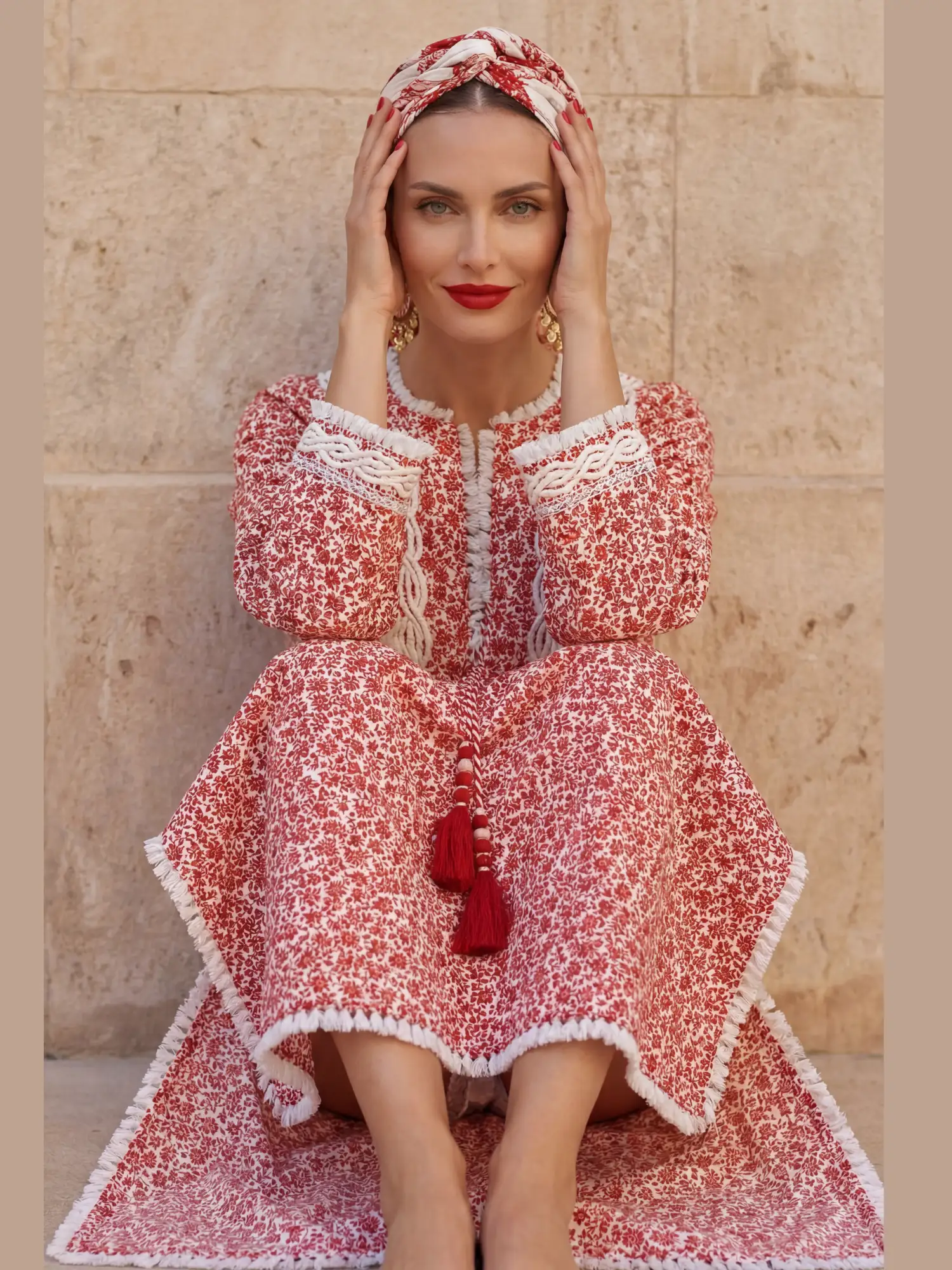 Nour-el-Nil Cotton Kaftan