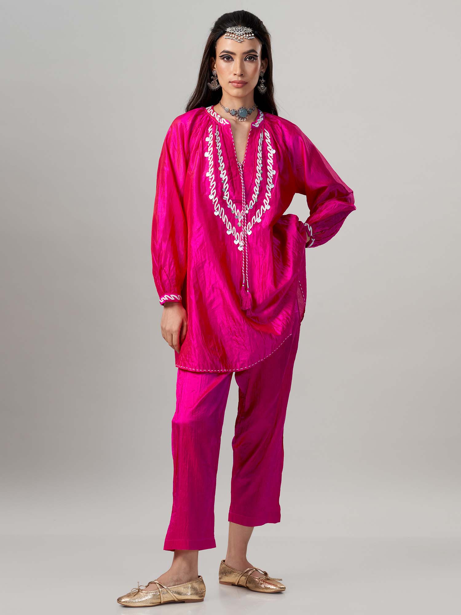 Nurkemal Silk Twinset