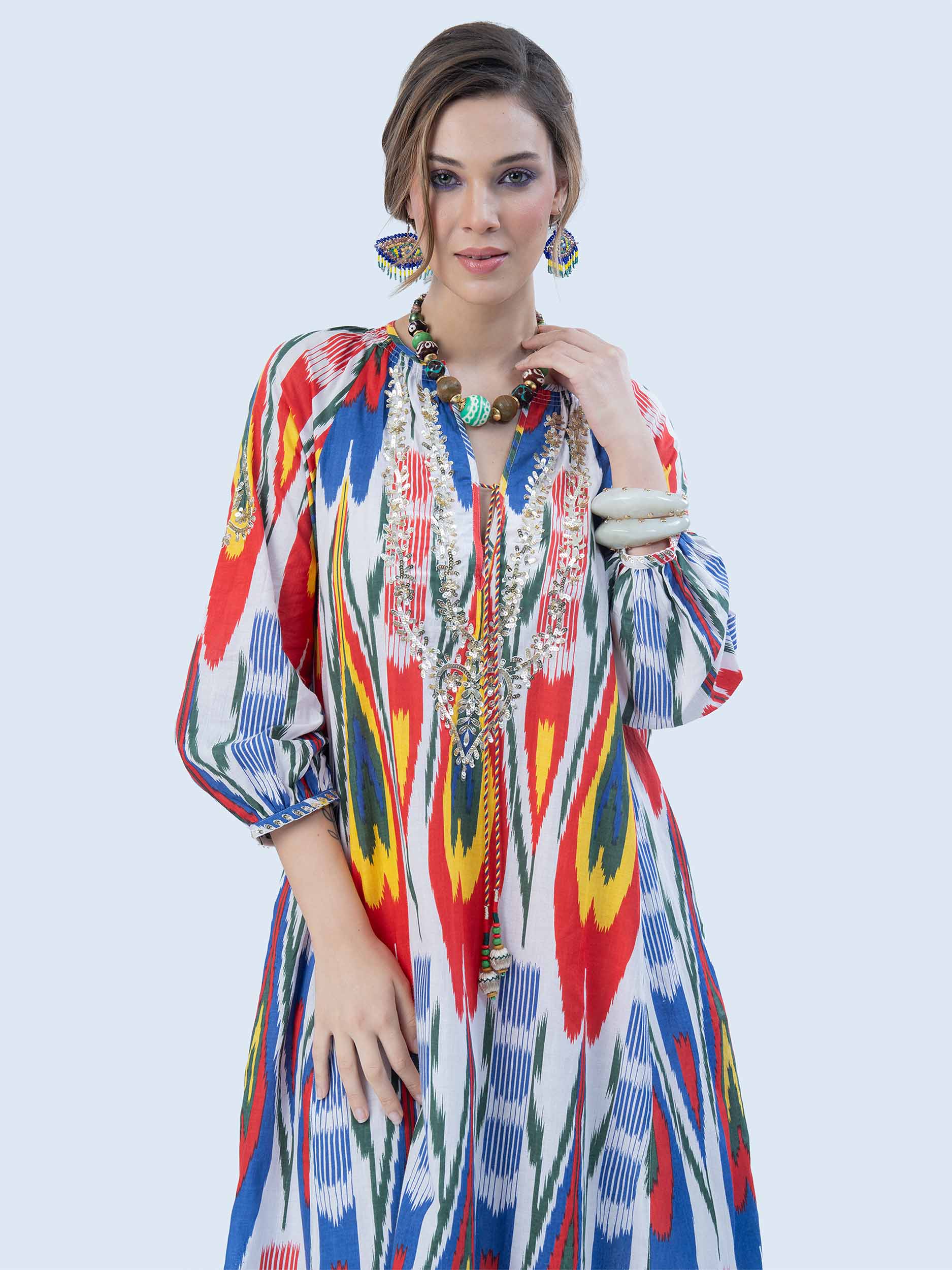 Nursalam Cotton Ikat Dress