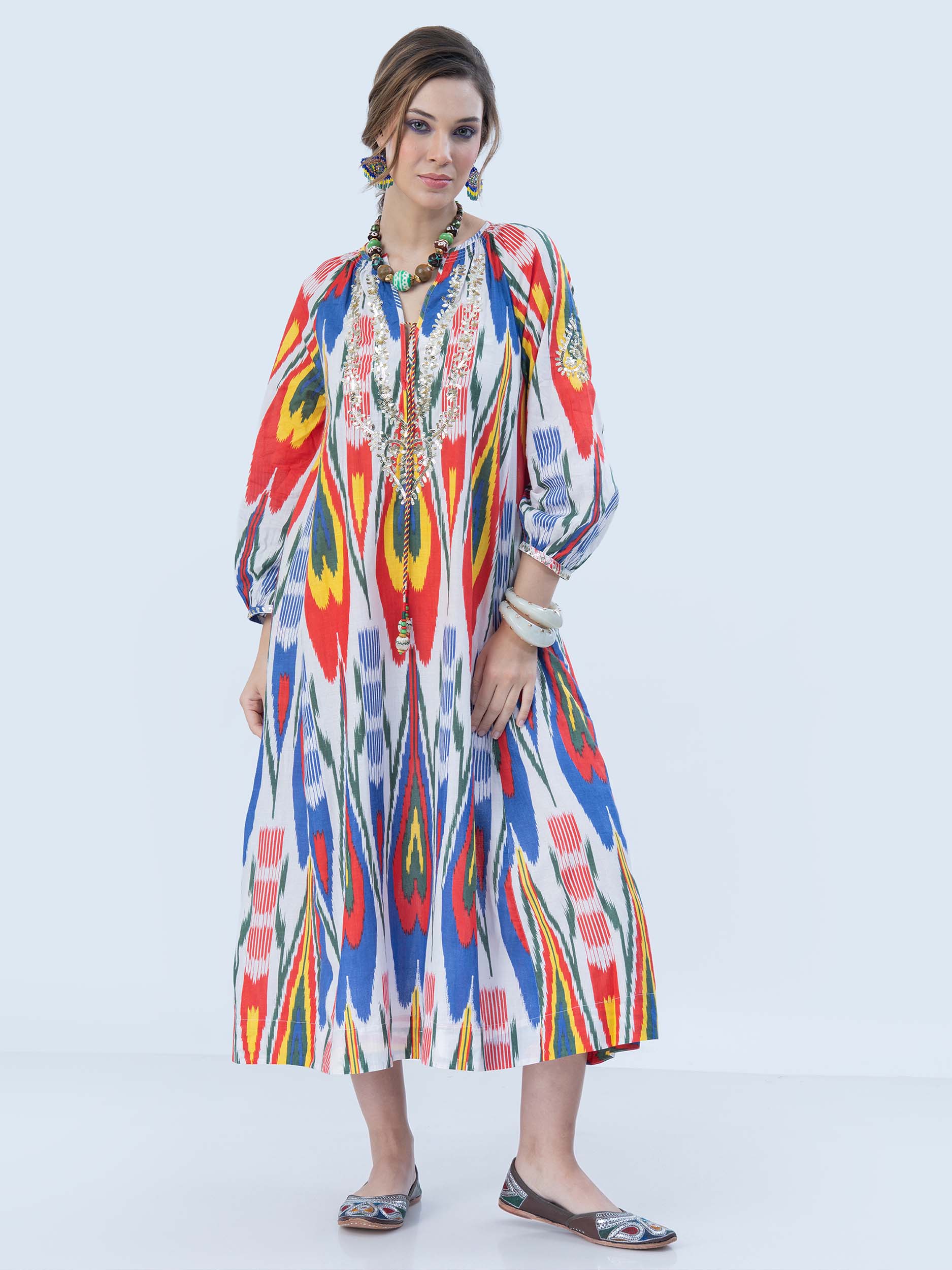 Nursalam Cotton Ikat Dress