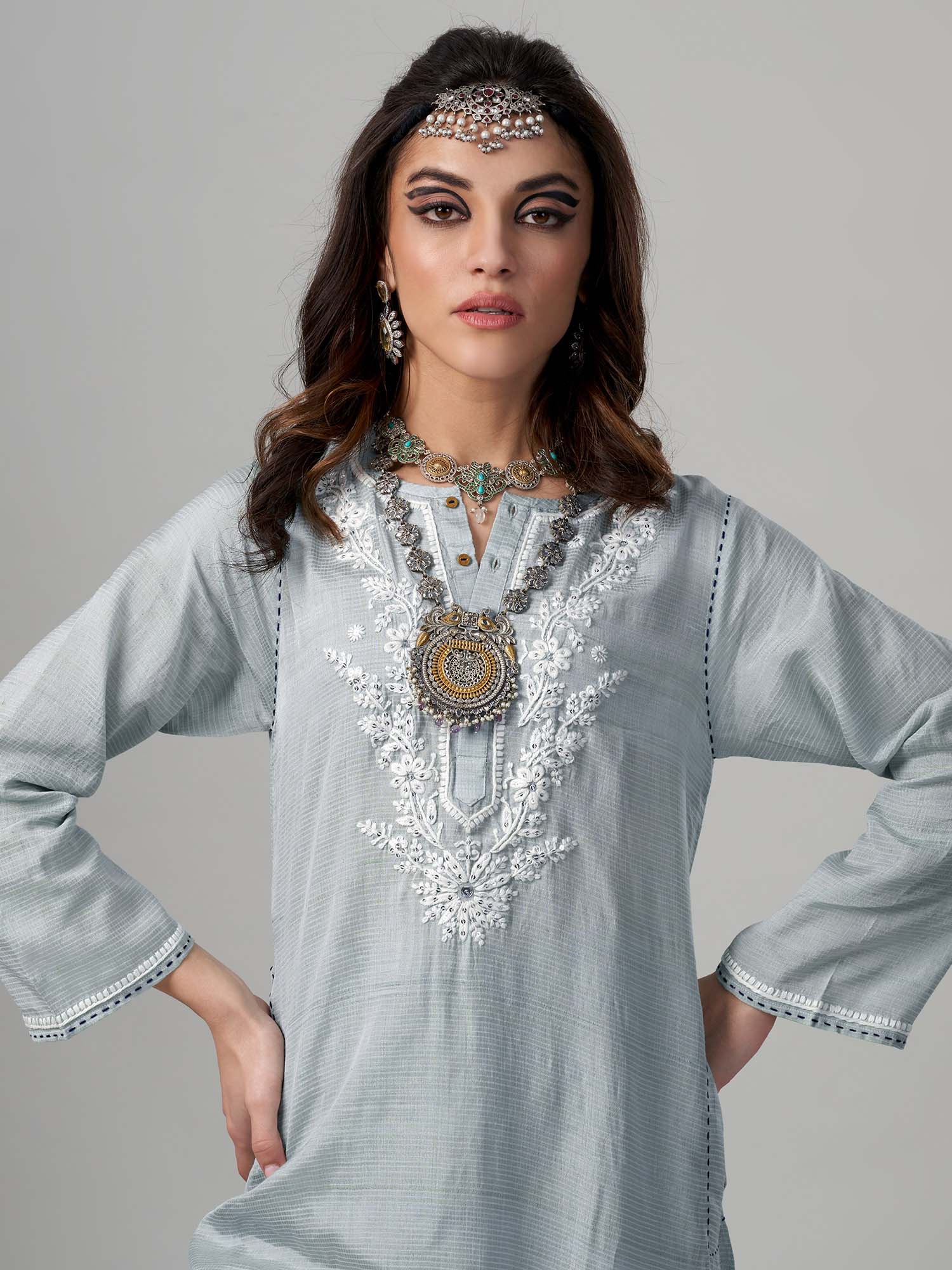 Octavia Handloom Silk Twinset