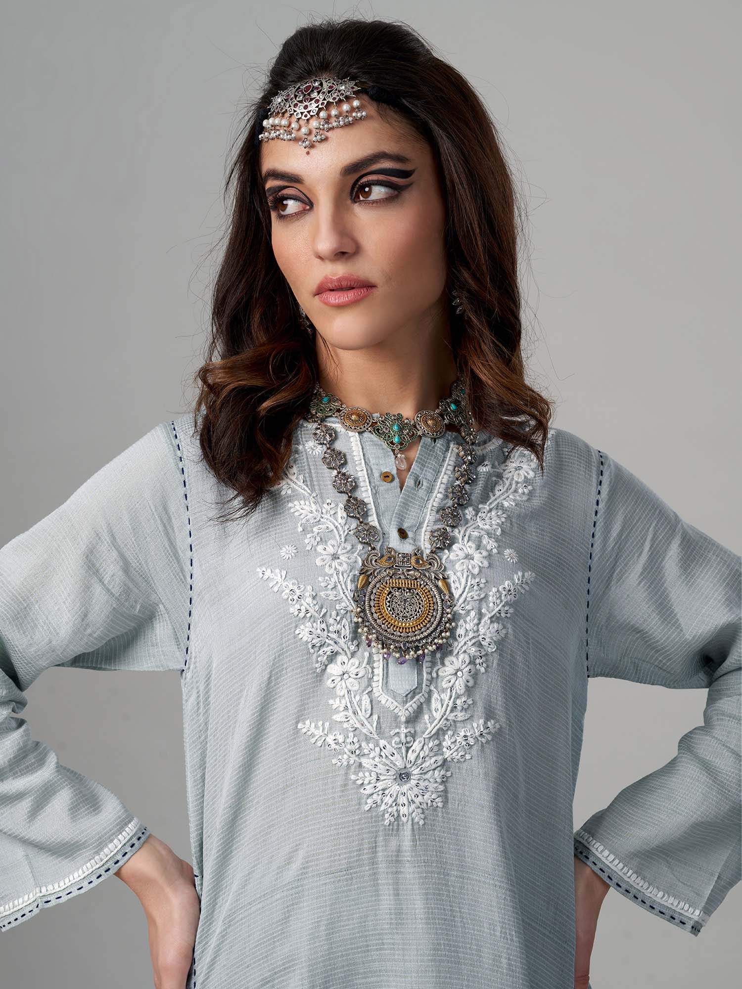 Octavia Handloom Silk Twinset