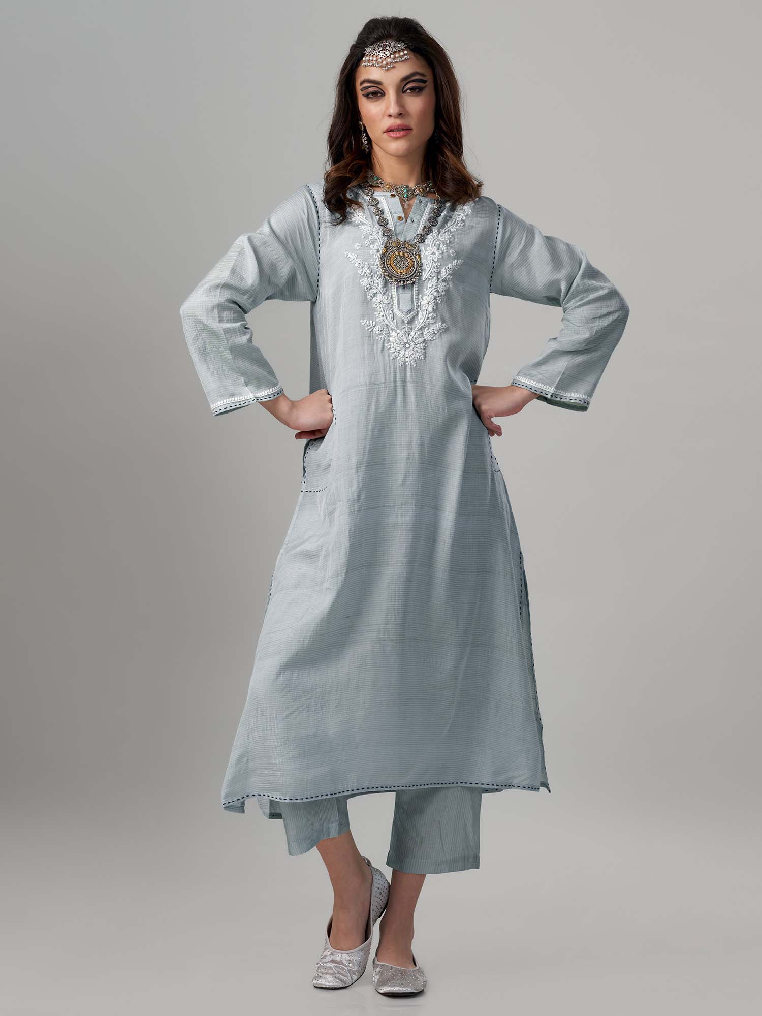 Octavia Handloom Silk Twinset