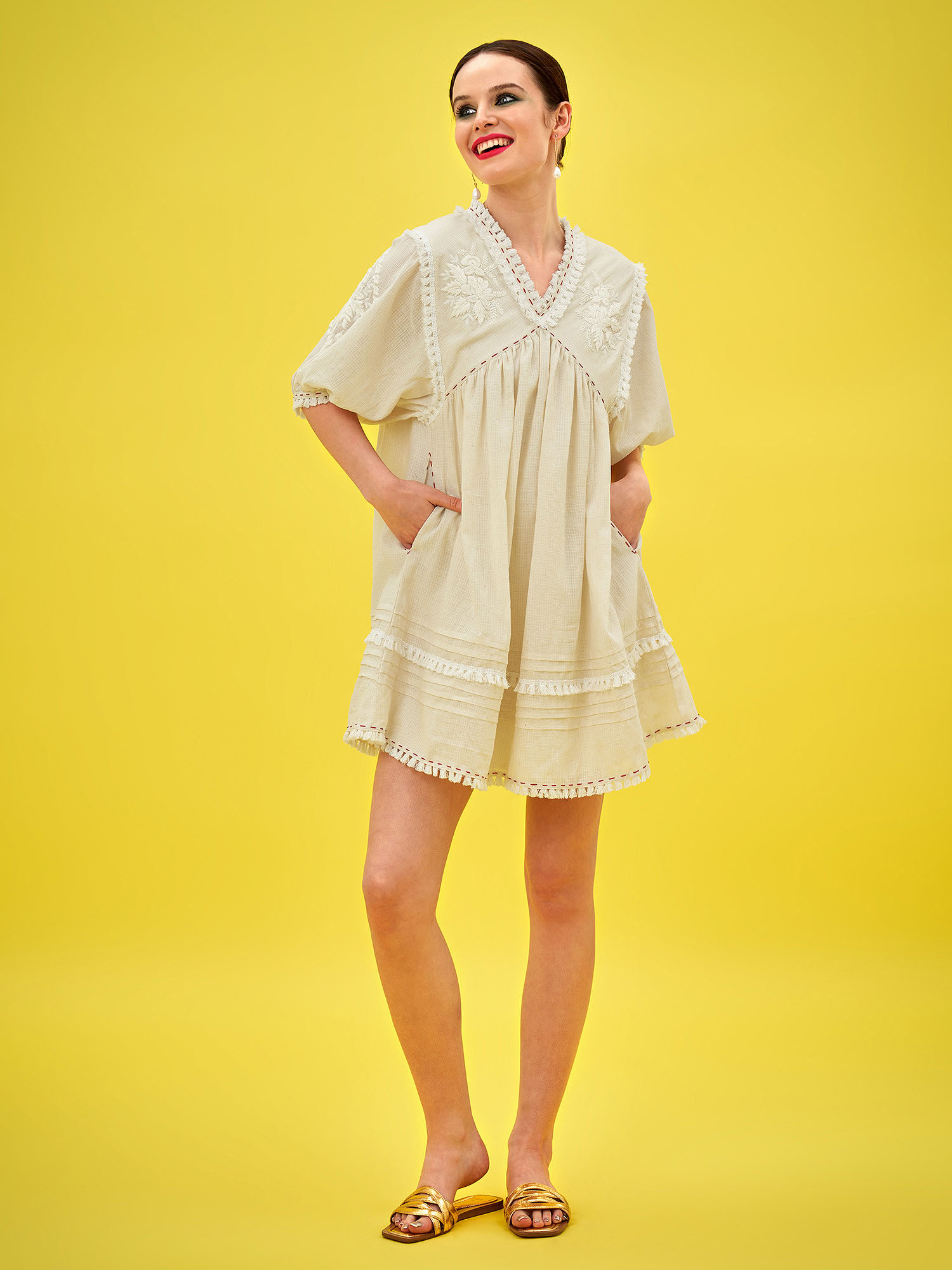 PATINKA HANDLOOM DORIA COTTON DRESS