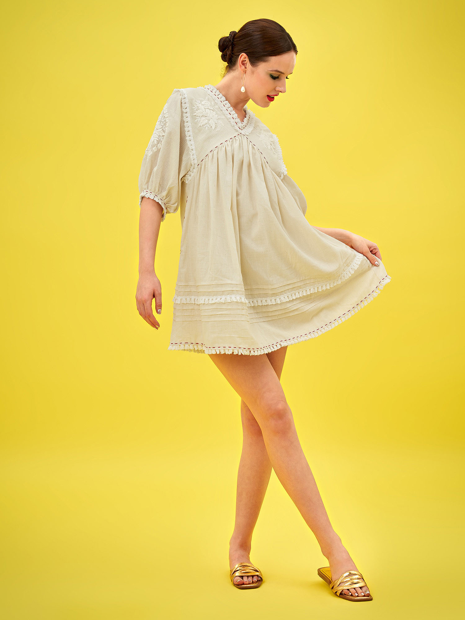 PATINKA HANDLOOM DORIA COTTON DRESS