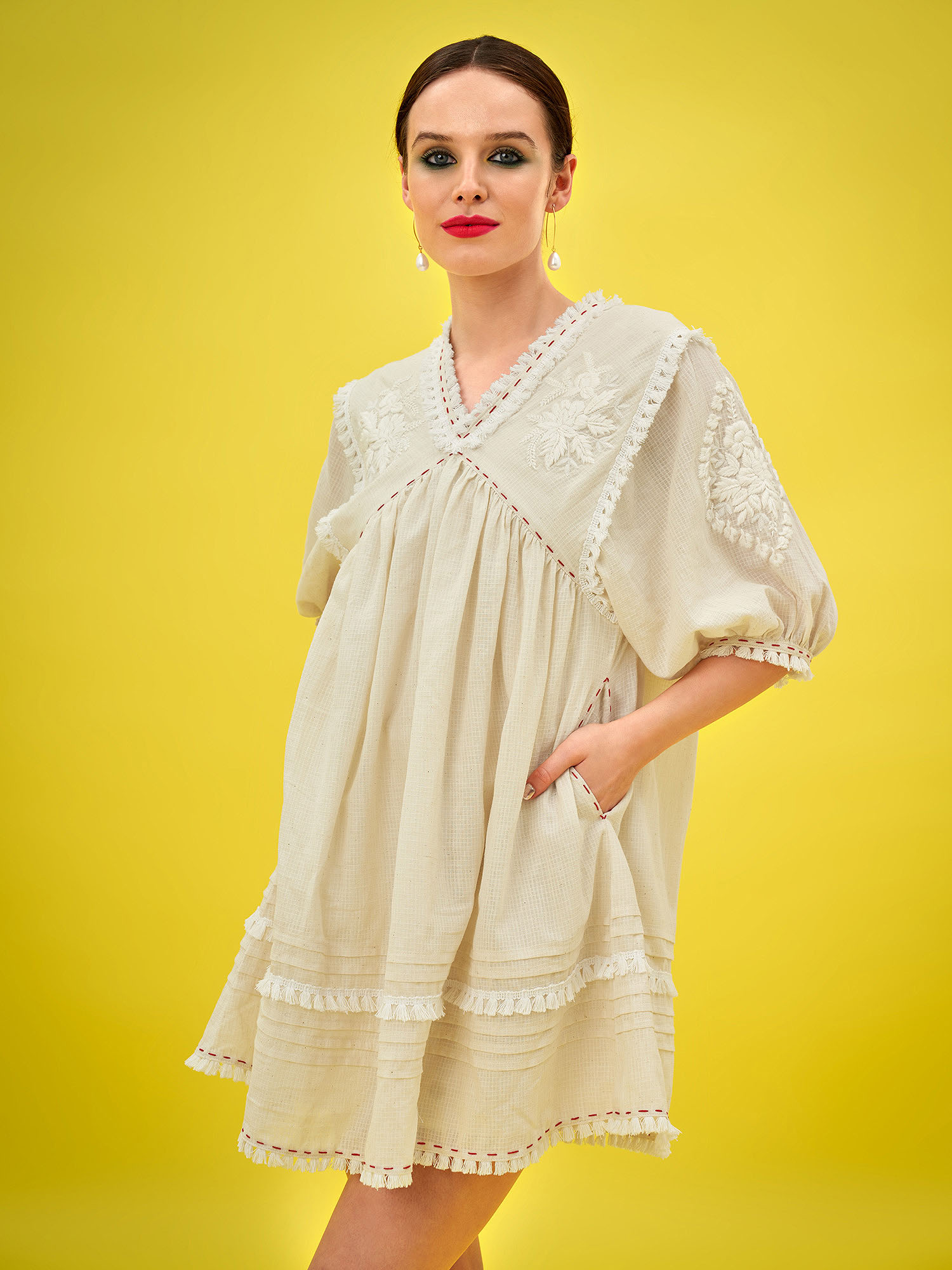 PATINKA HANDLOOM DORIA COTTON DRESS