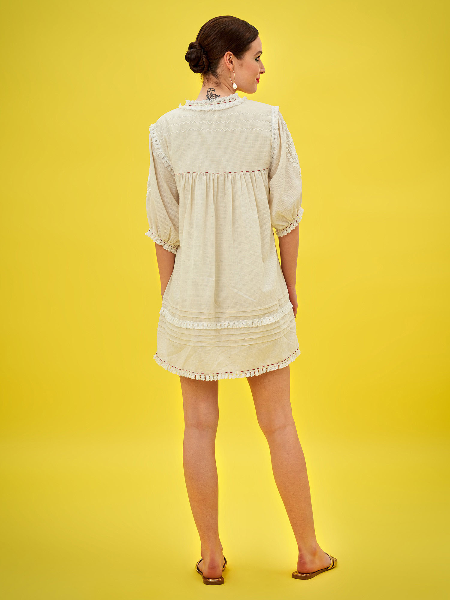 PATINKA HANDLOOM DORIA COTTON DRESS