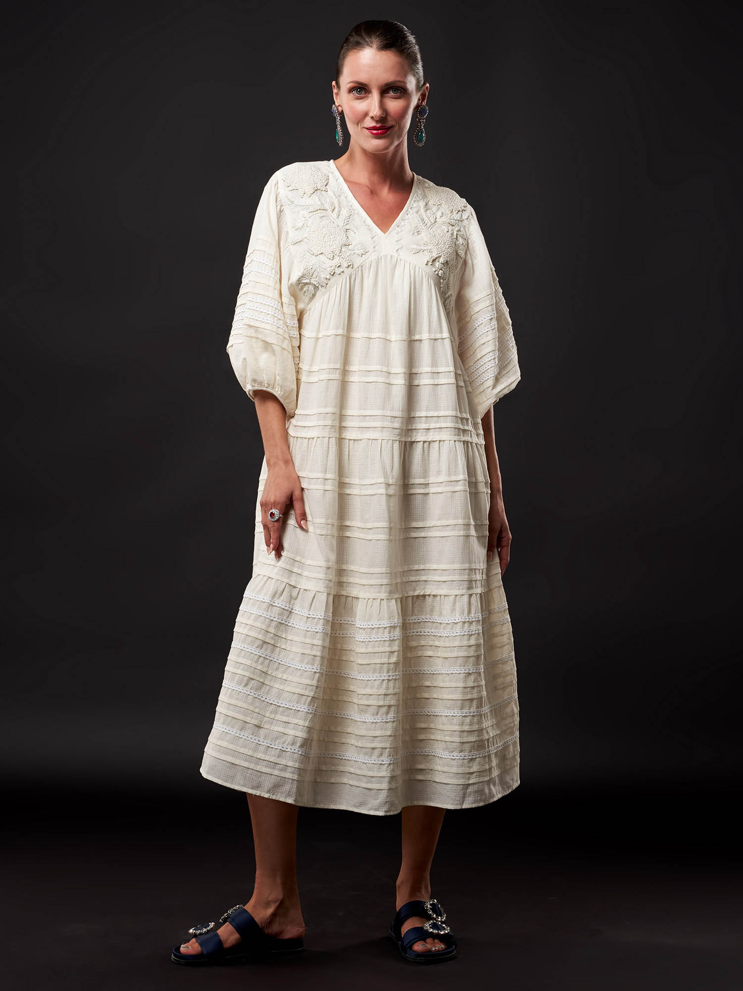 Pushkin Handwoven Cotton Dress