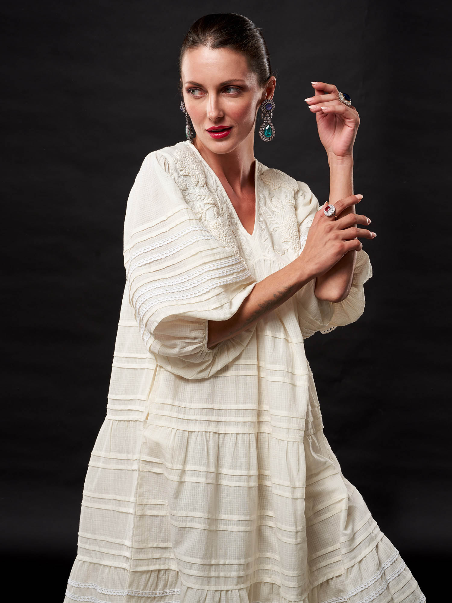 Pushkin Handwoven Cotton Dress