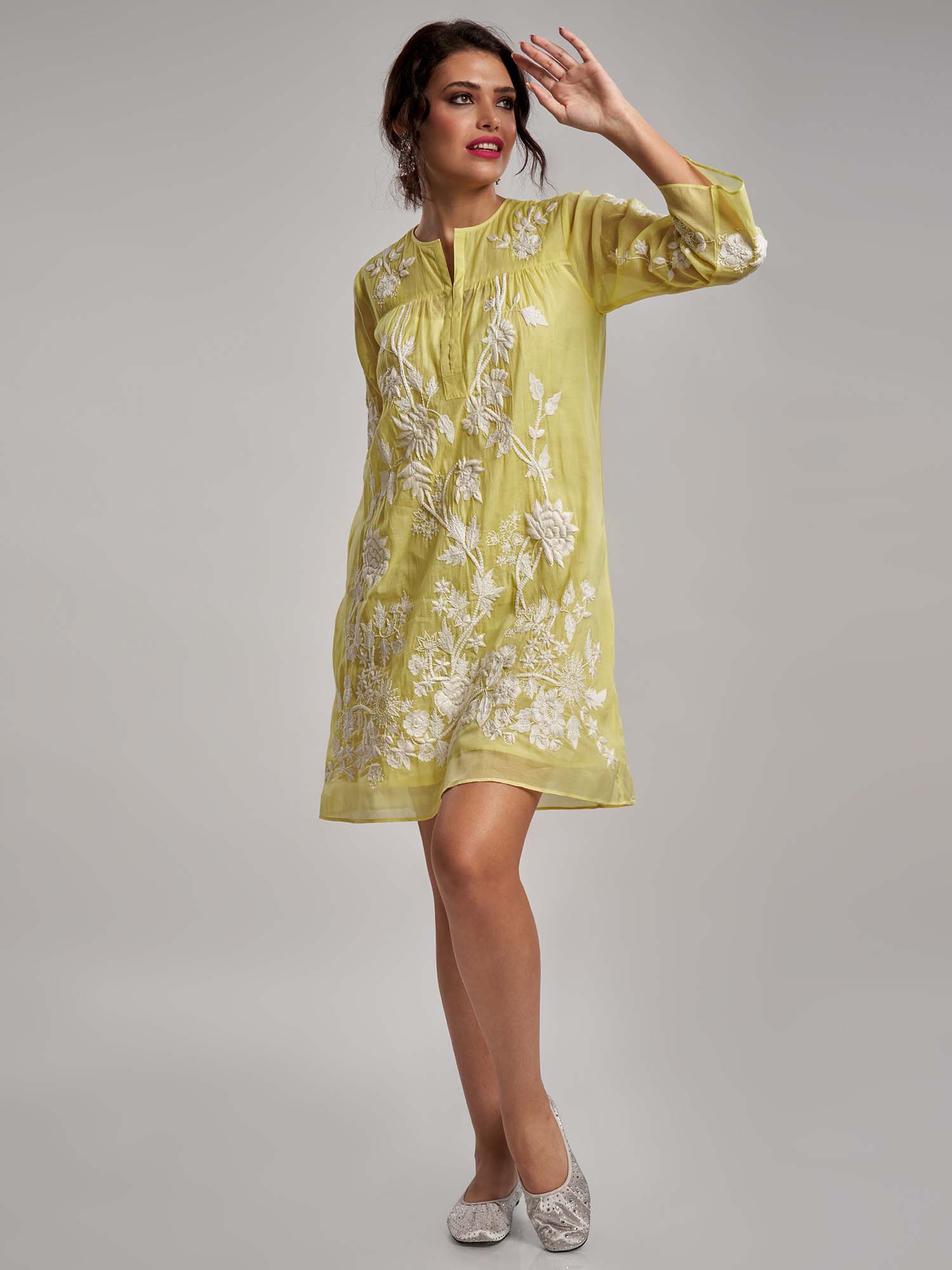 Risala Cotton Silk Dress