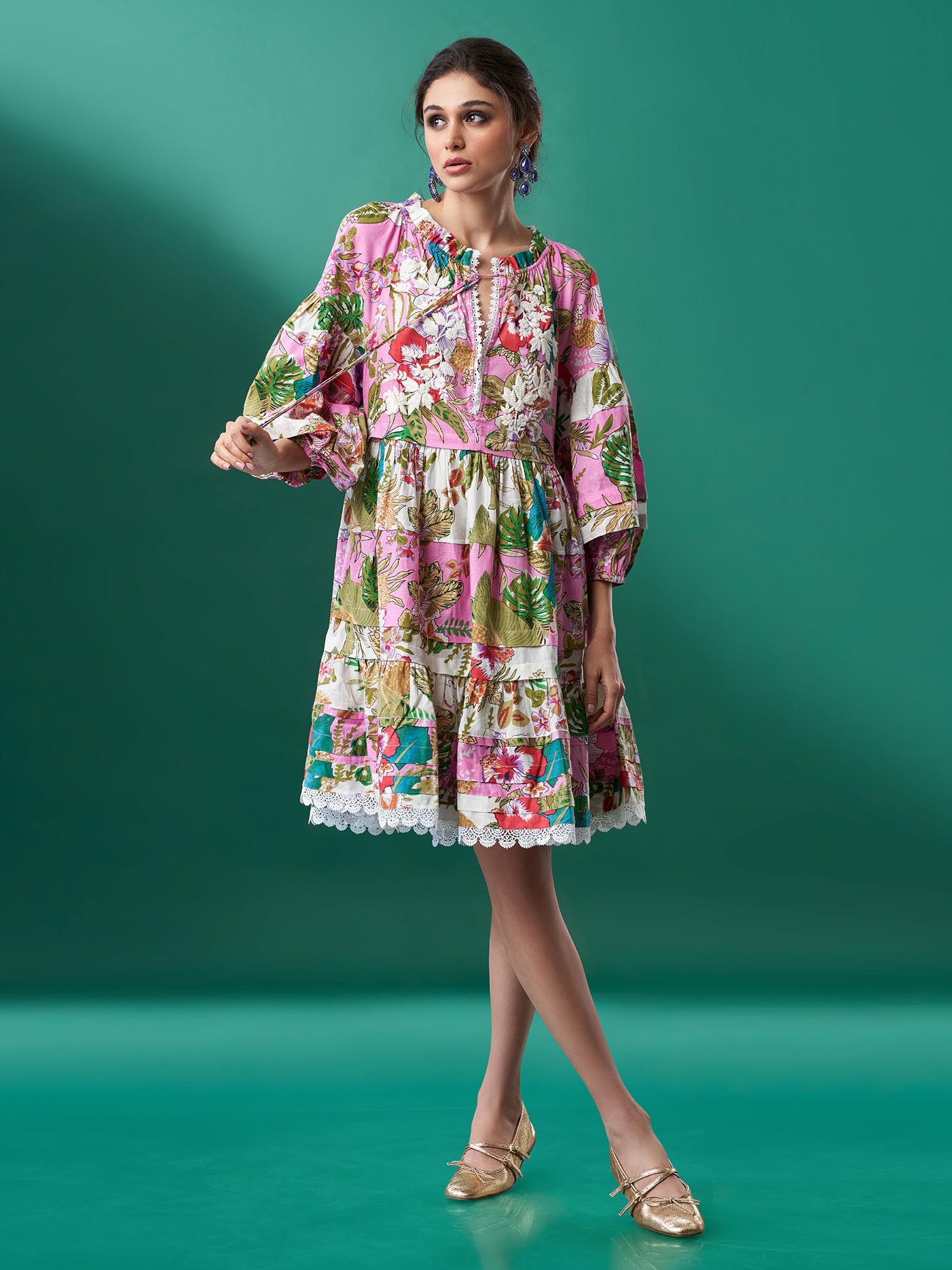Russie Cotton Print Dress