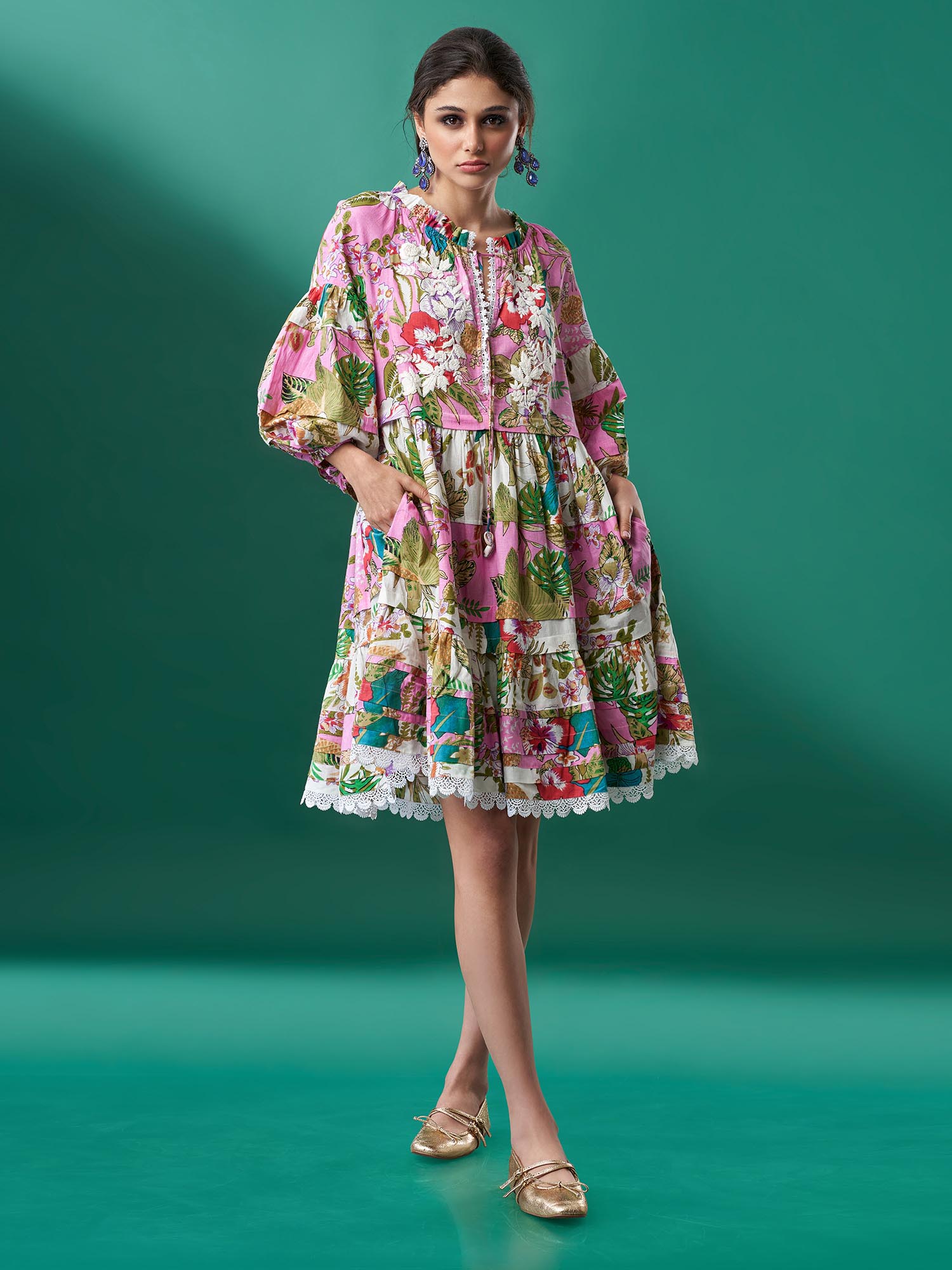 Russie Cotton Print Dress