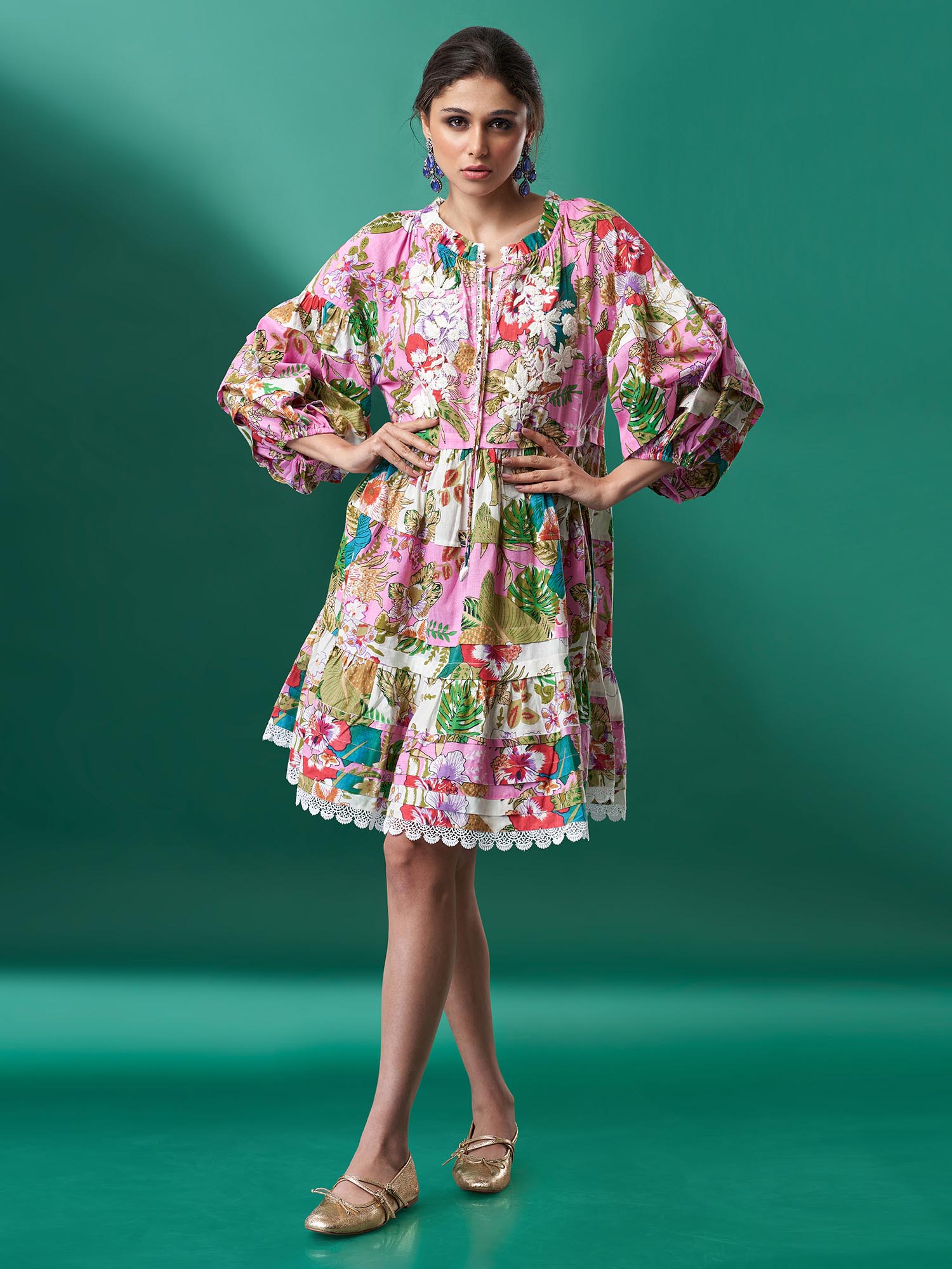 Russie Cotton Print Dress