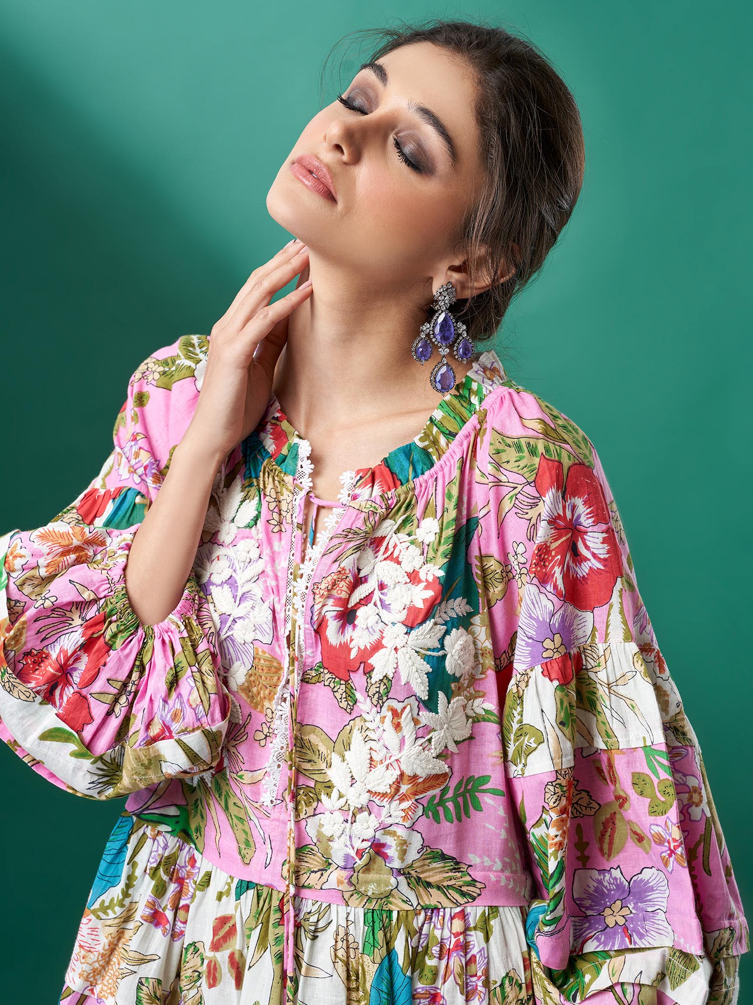 Russie Cotton Print Dress