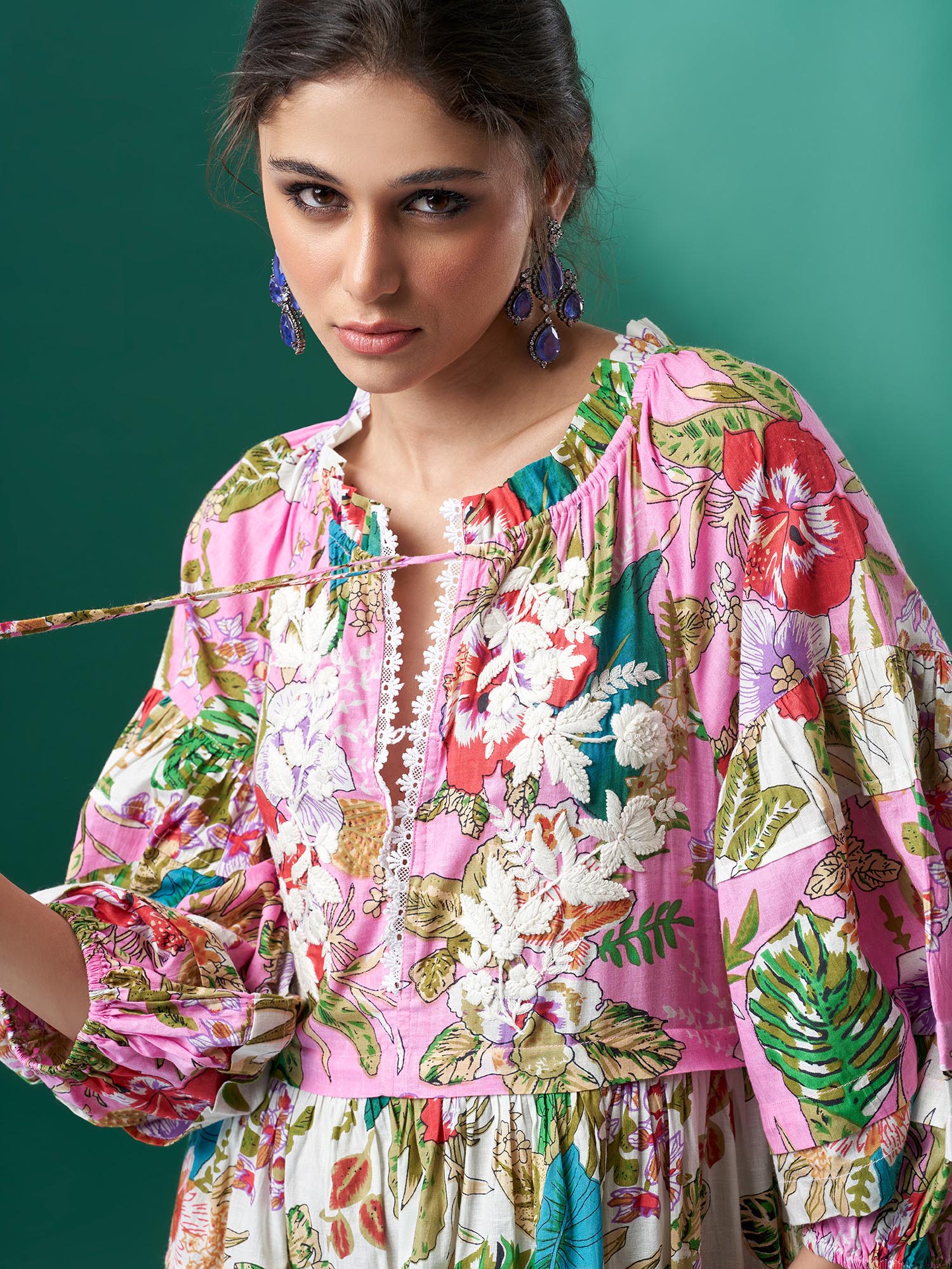 Russie Cotton Print Dress