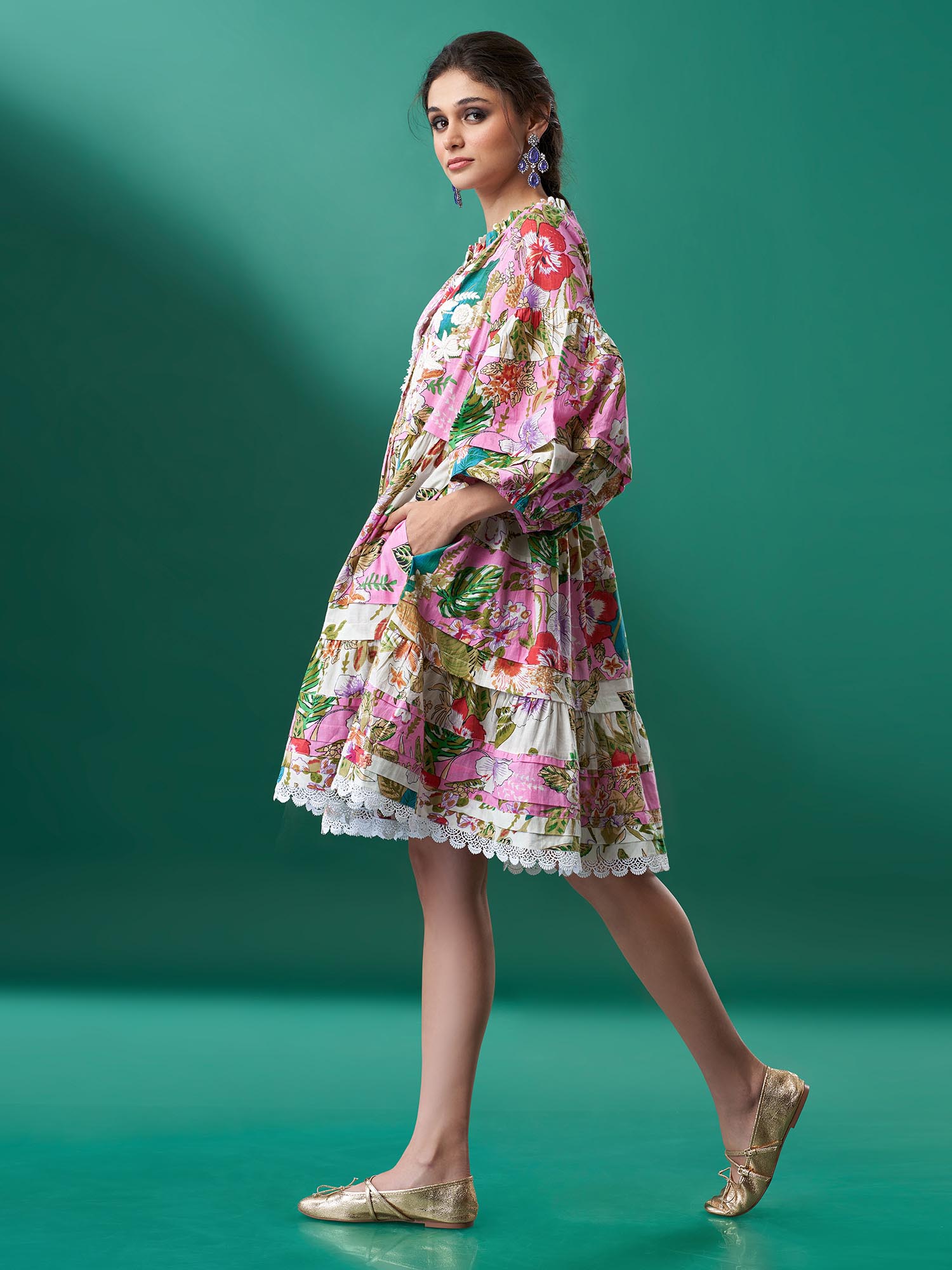 Russie Cotton Print Dress